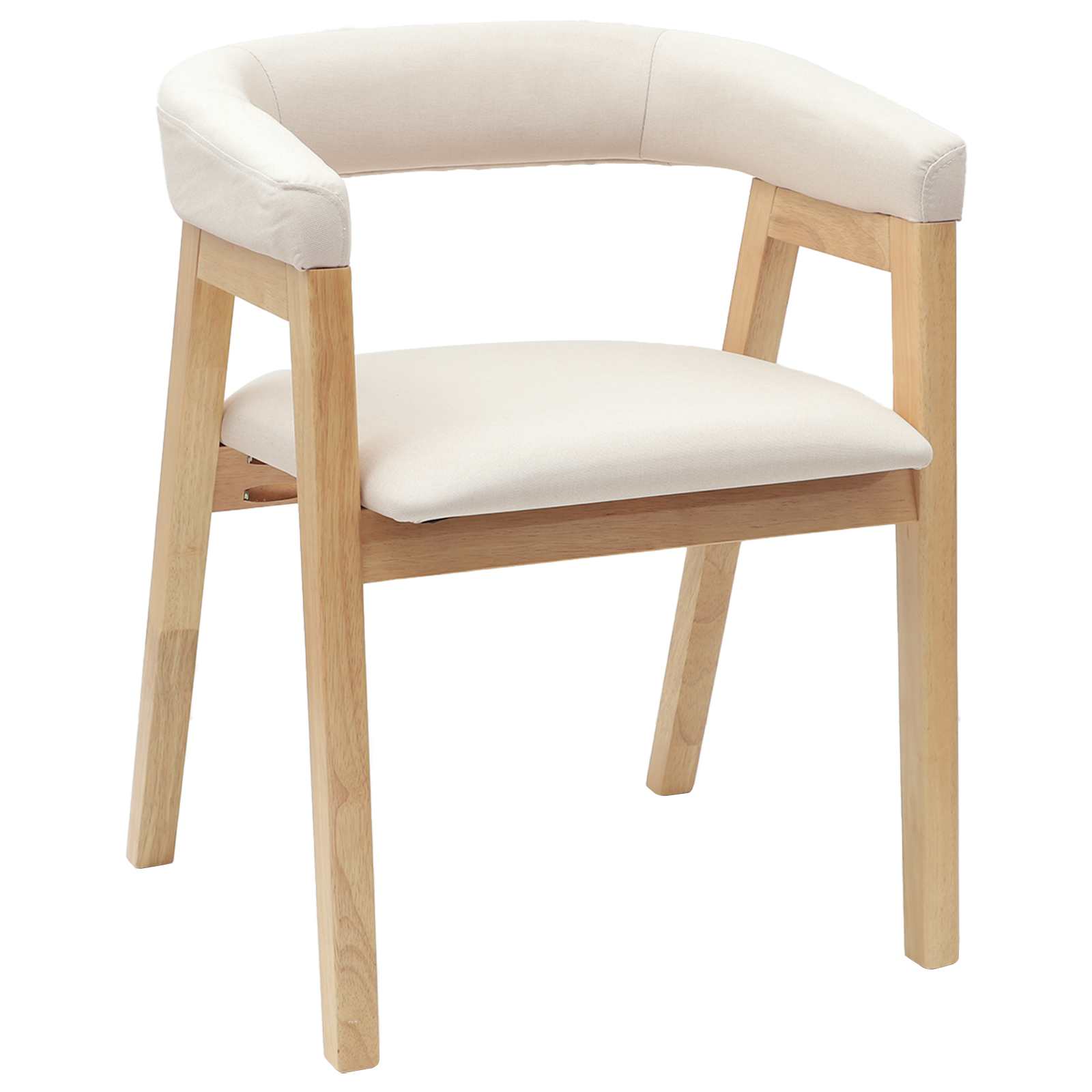 Trpezarijske stolice 2 pcs Prirodna 54 x 57 x 73 cm