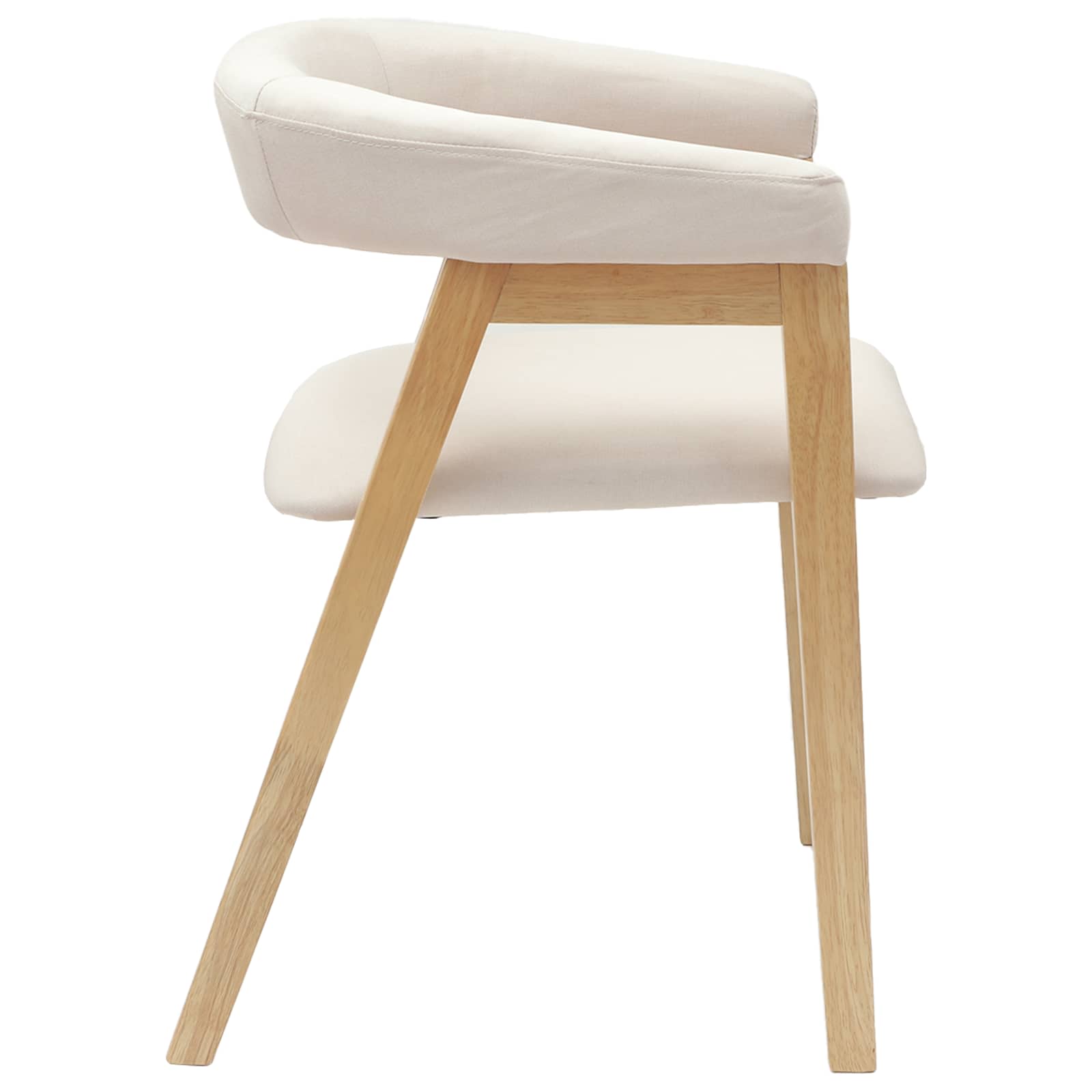 Trpezarijske stolice 2 pcs Prirodna 54 x 57 x 73 cm