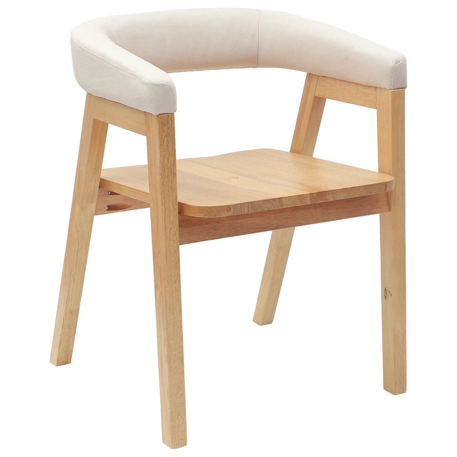 Trpezarijske stolice 2 pcs Prirodna 54 x 57 x 73 cm