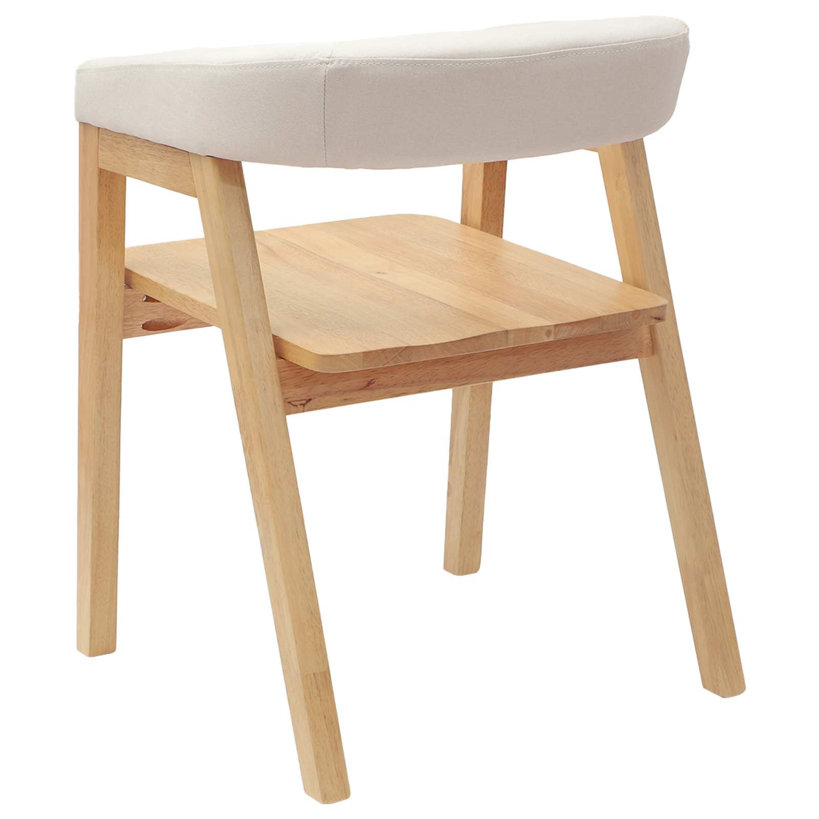 Trpezarijske stolice 2 pcs Prirodna 54 x 57 x 73 cm