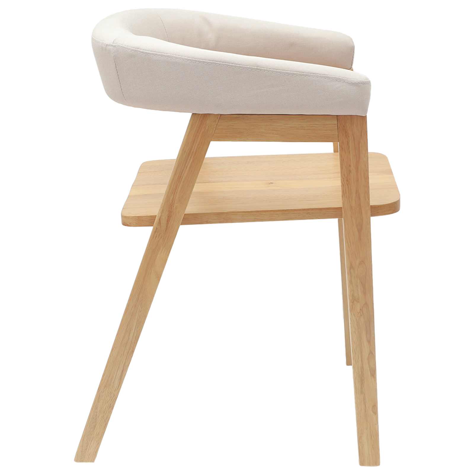 Trpezarijske stolice 2 pcs Prirodna 54 x 57 x 73 cm