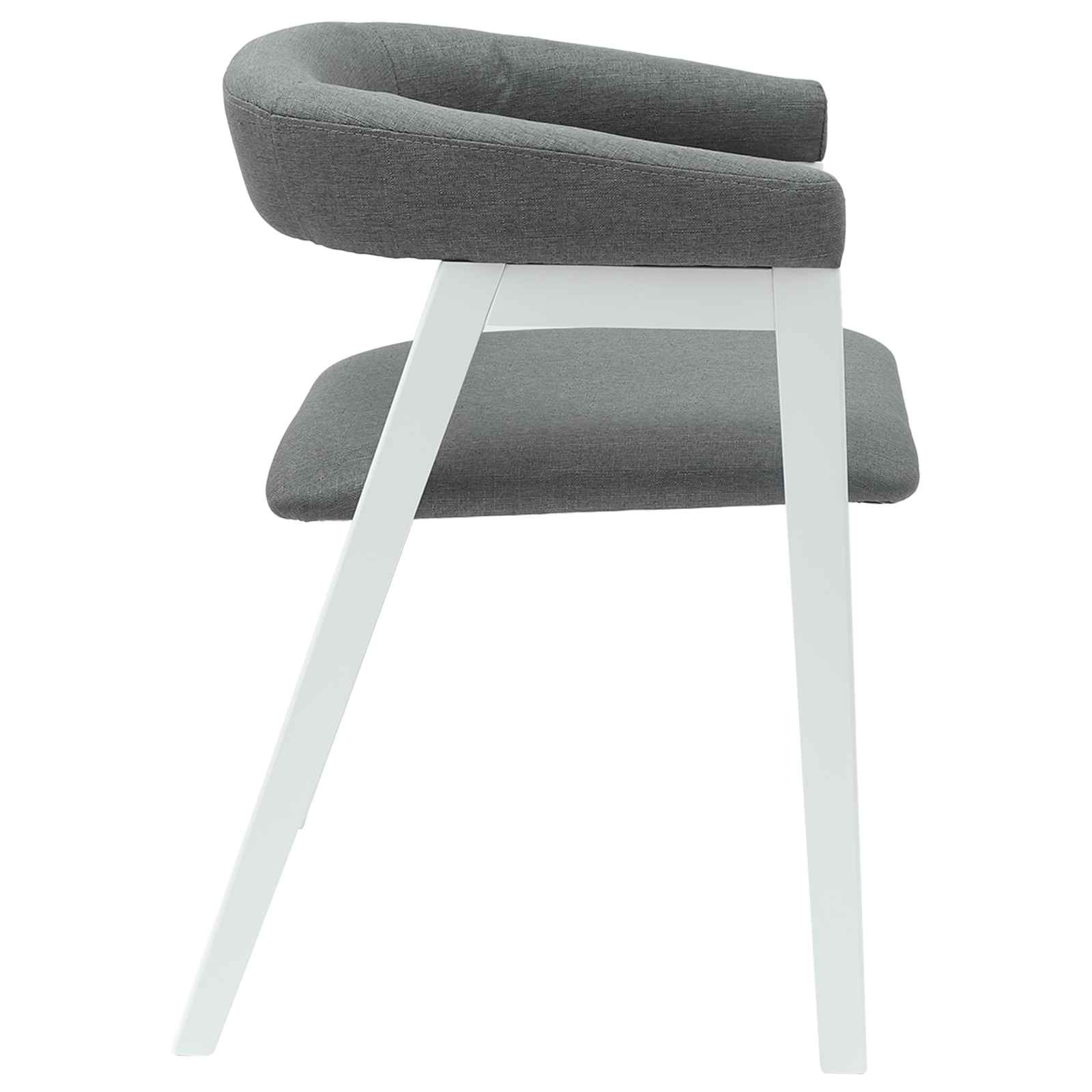 Trpezarijske stolice 2 pcs Bijelo 54 x 57 x 73 cm