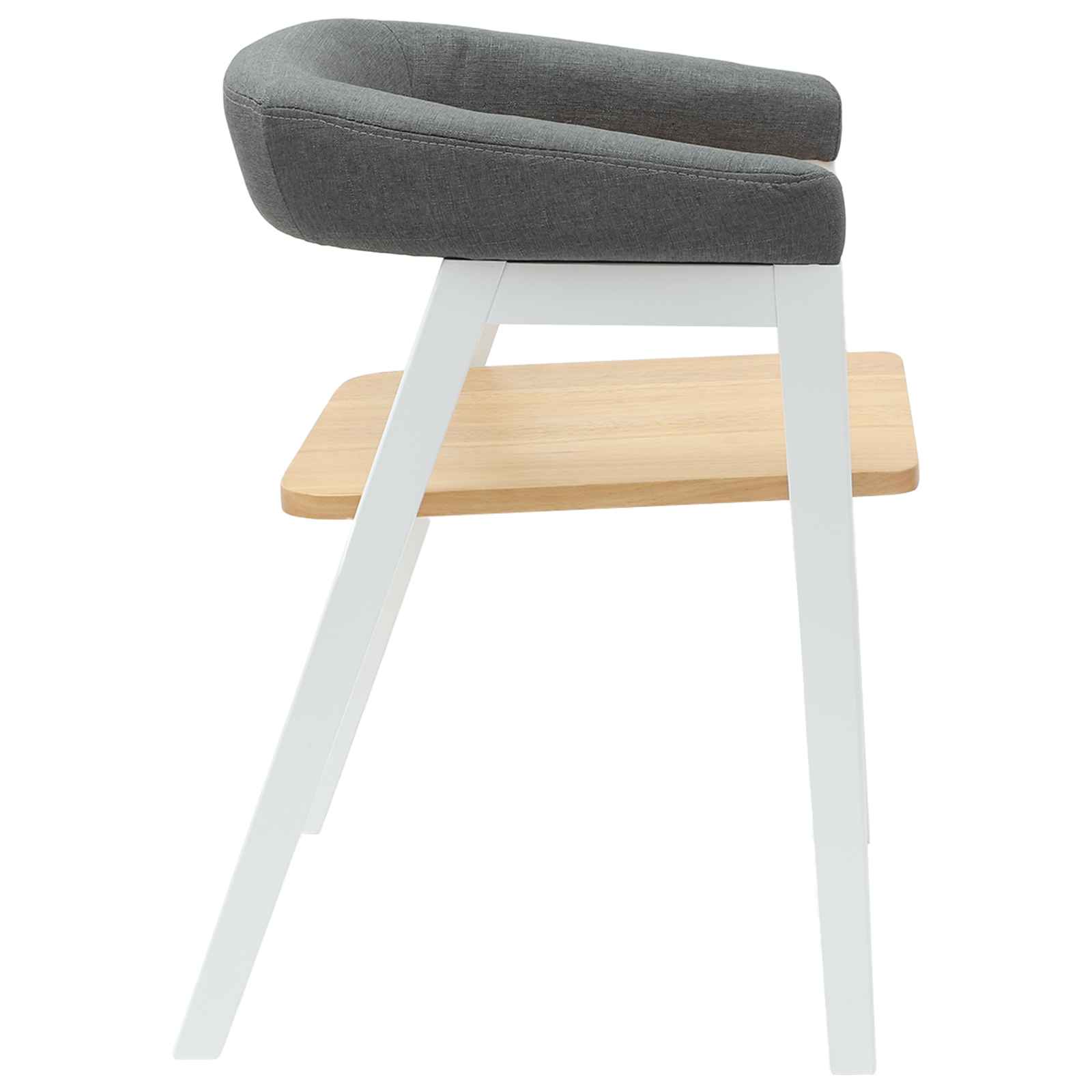 Trpezarijske stolice 2 pcs Bijelo 54 x 57 x 73 cm