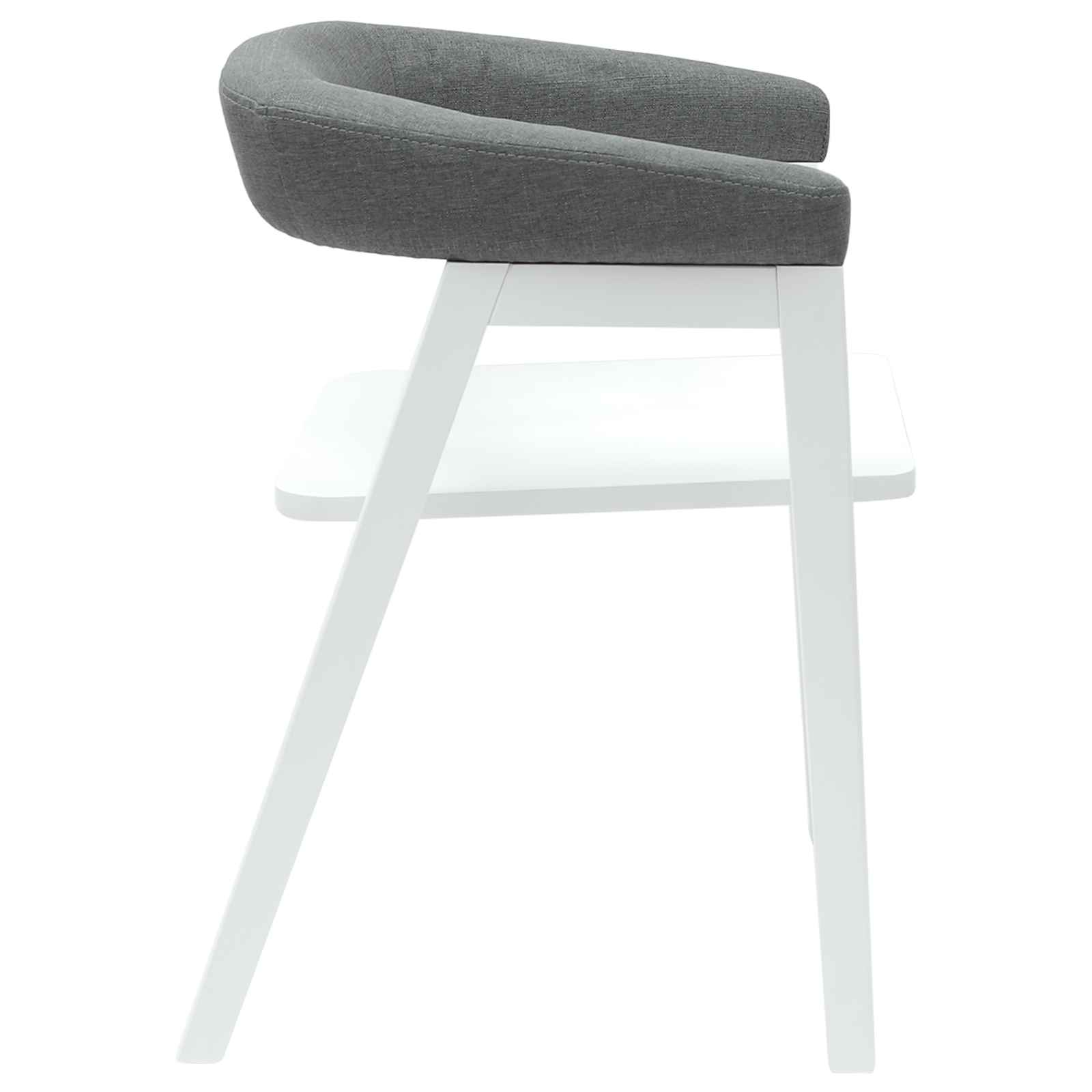 Trpezarijske stolice 2 pcs Bijelo 54 x 57 x 73 cm