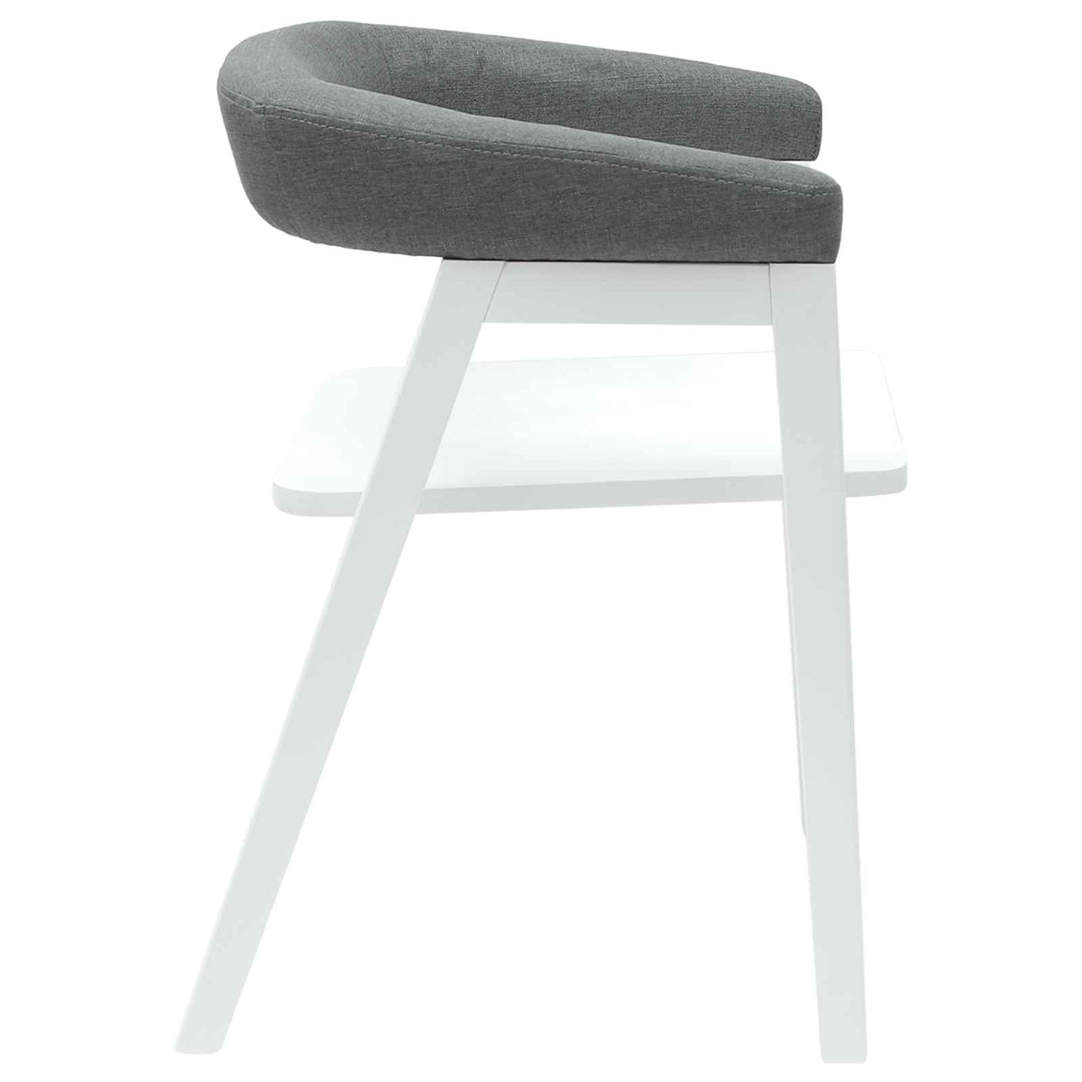 Trpezarijske stolice 2 pcs Bijelo 54 x 57 x 73 cm