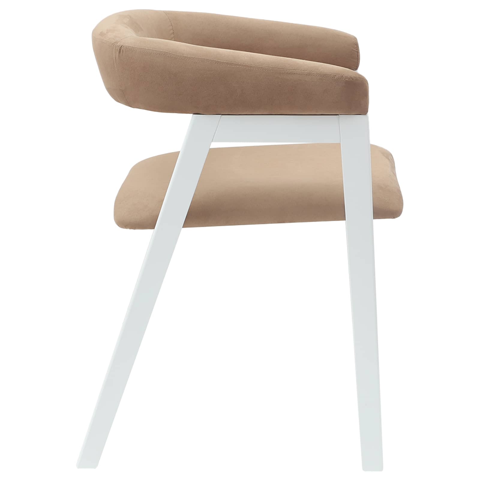 Trpezarijske stolice 2 pcs Bijelo 54 x 57 x 73 cm