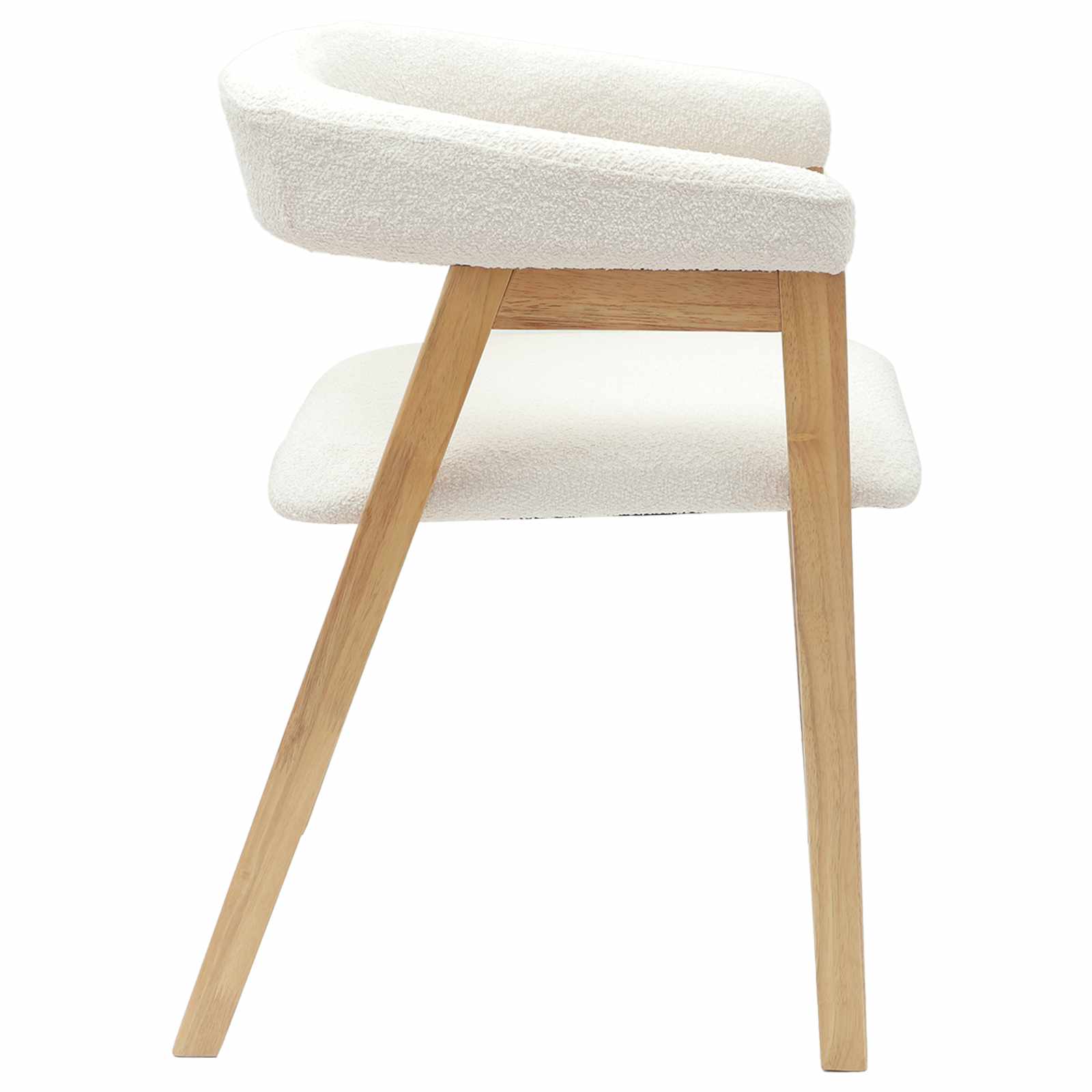 Trpezarijske stolice 2 pcs Prirodna 54 x 57 x 73 cm