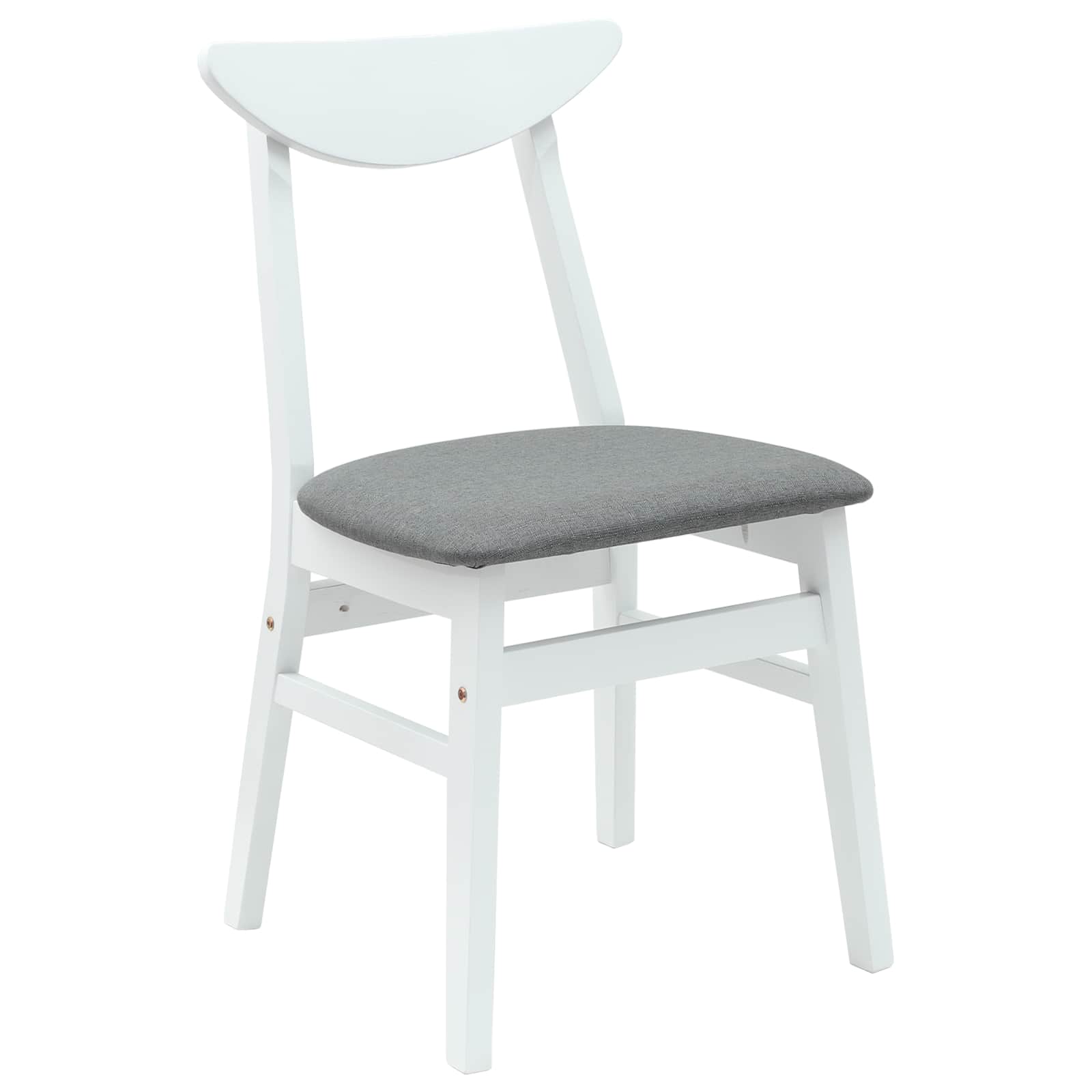 Trpezarijske stolice 2 pcs Bijelo 42 x 47.5 x 81 cm