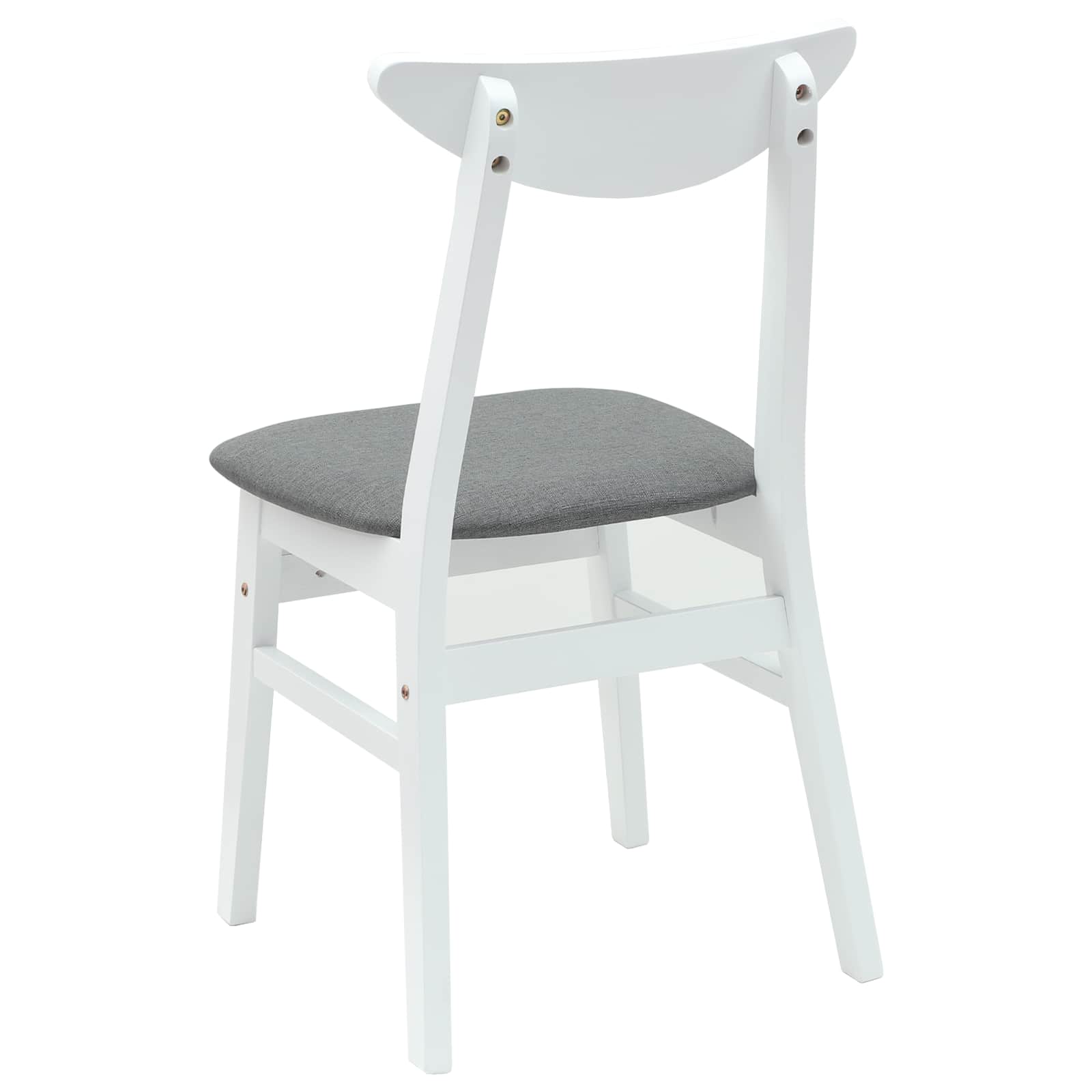 Trpezarijske stolice 2 pcs Bijelo 42 x 47.5 x 81 cm