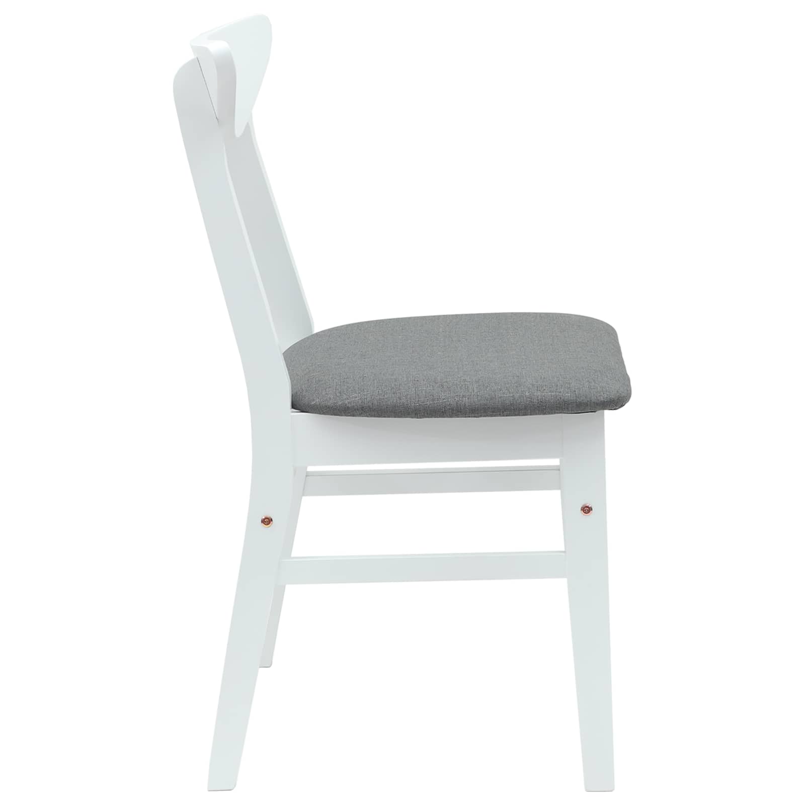 Trpezarijske stolice 2 pcs Bijelo 42 x 47.5 x 81 cm