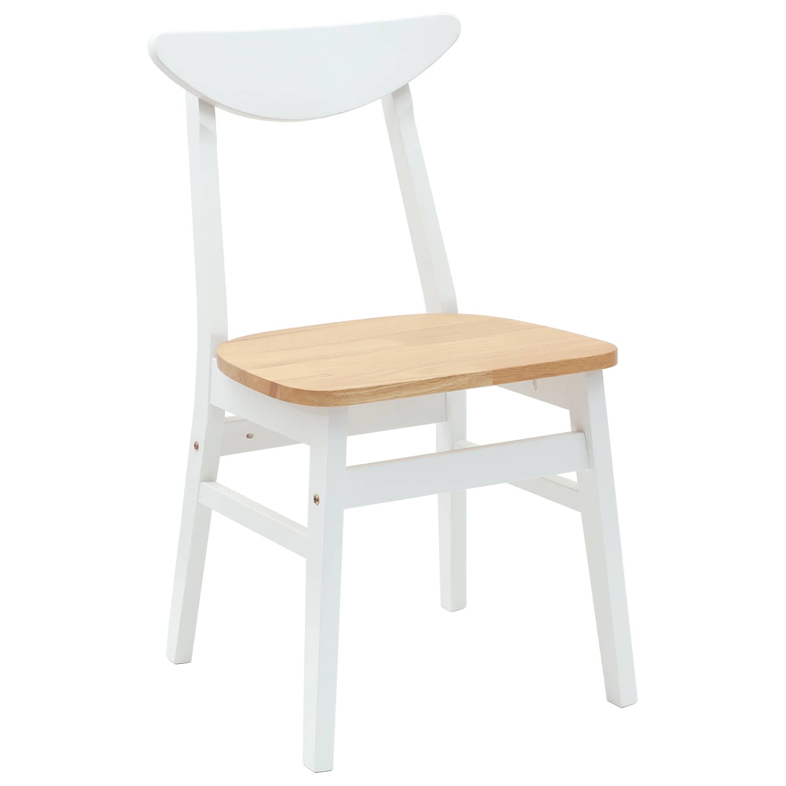 Trpezarijske stolice 2 pcs Bijelo 42 x 47.5 x 81 cm