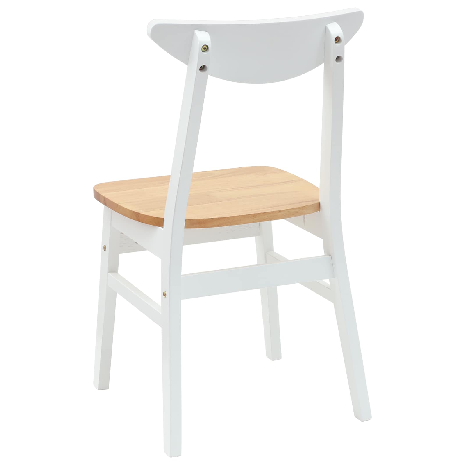 Trpezarijske stolice 2 pcs Bijelo 42 x 47.5 x 81 cm