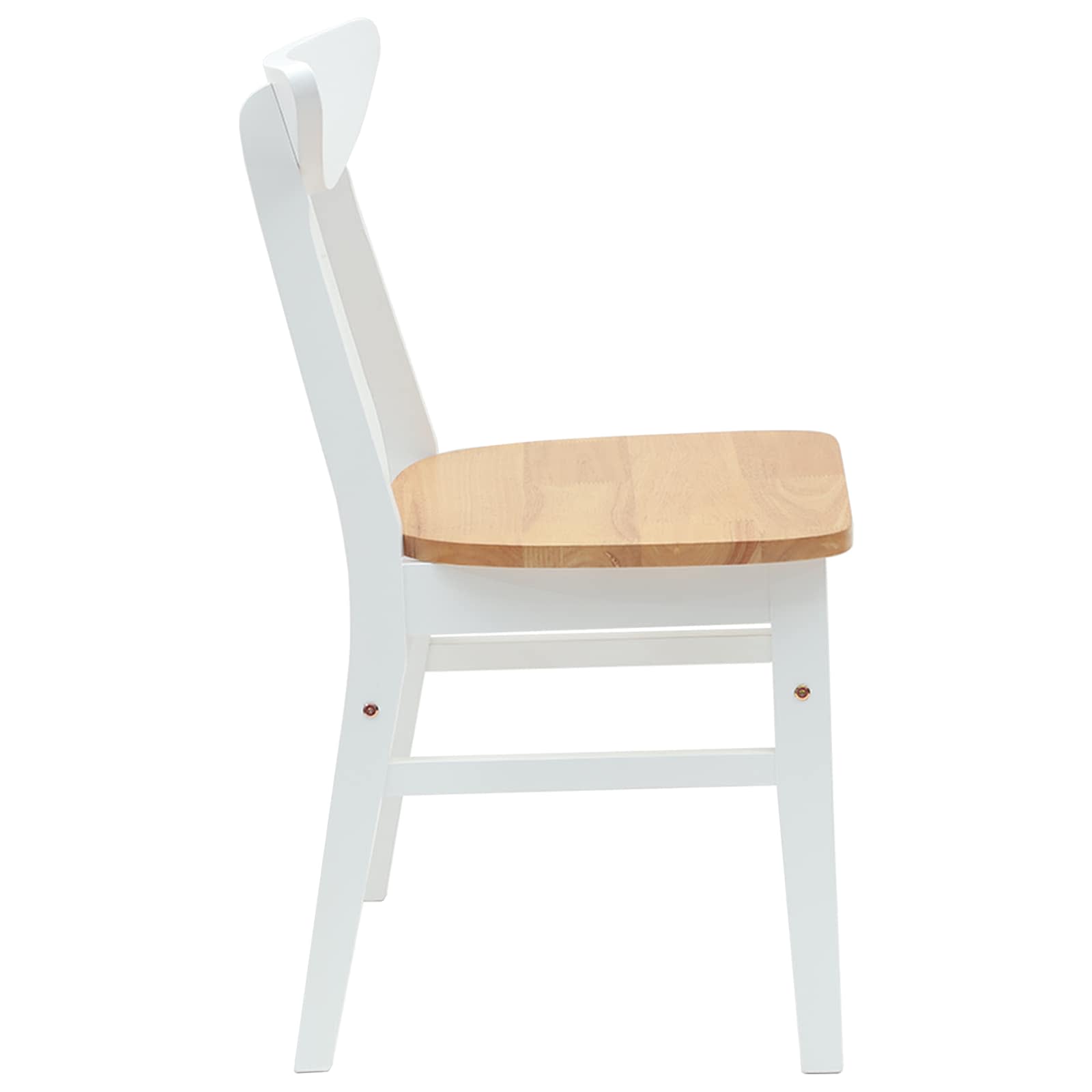 Trpezarijske stolice 2 pcs Bijelo 42 x 47.5 x 81 cm