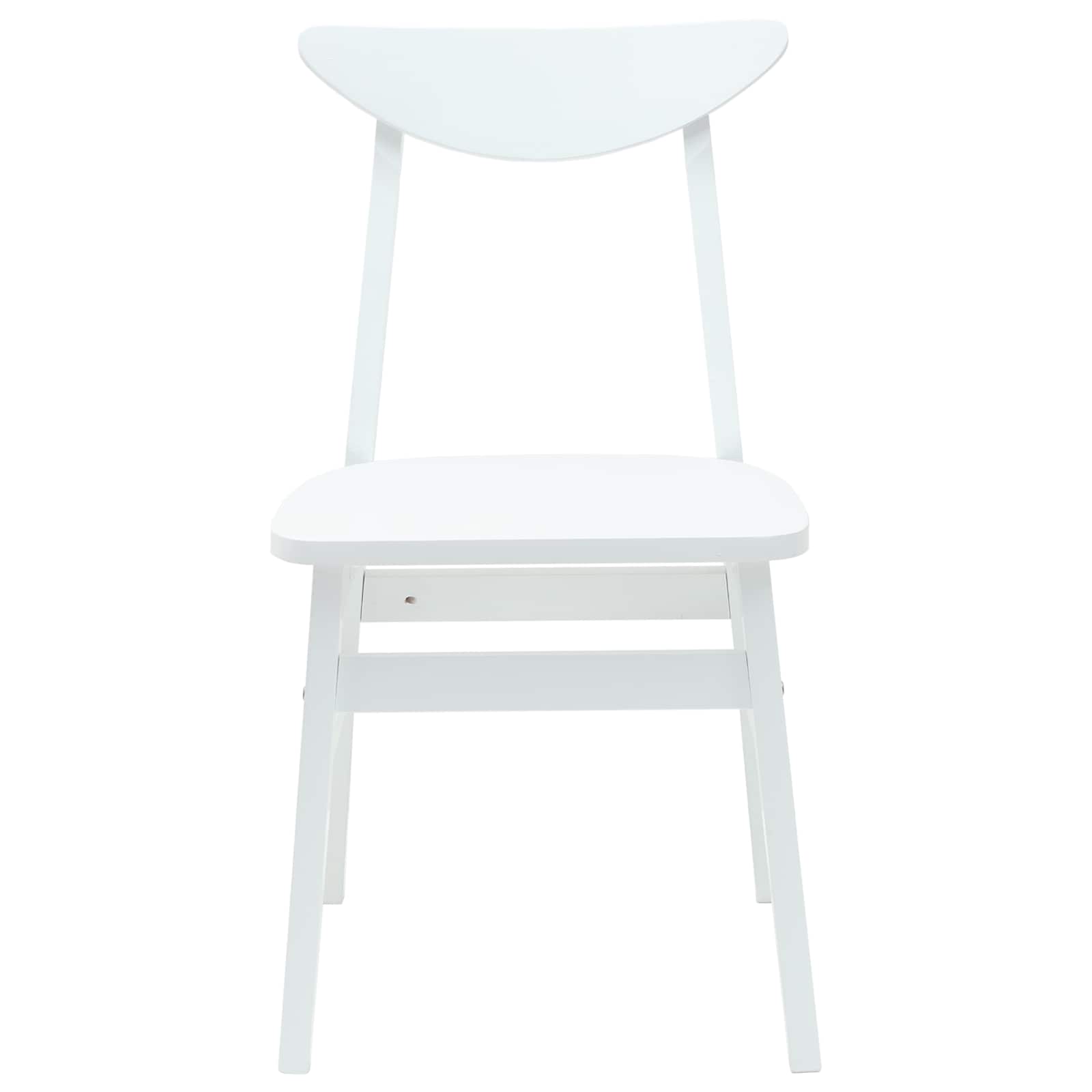 Trpezarijske stolice 2 pcs Bijelo 42 x 47.5 x 81 cm