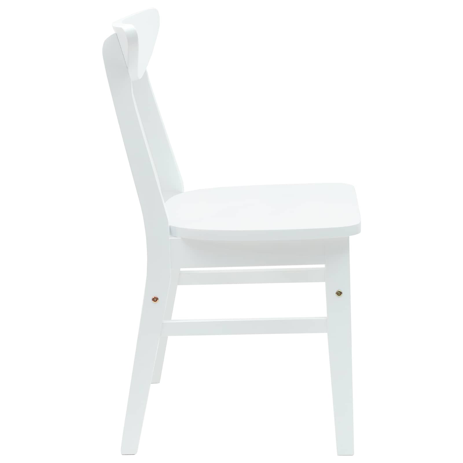 Trpezarijske stolice 2 pcs Bijelo 42 x 47.5 x 81 cm