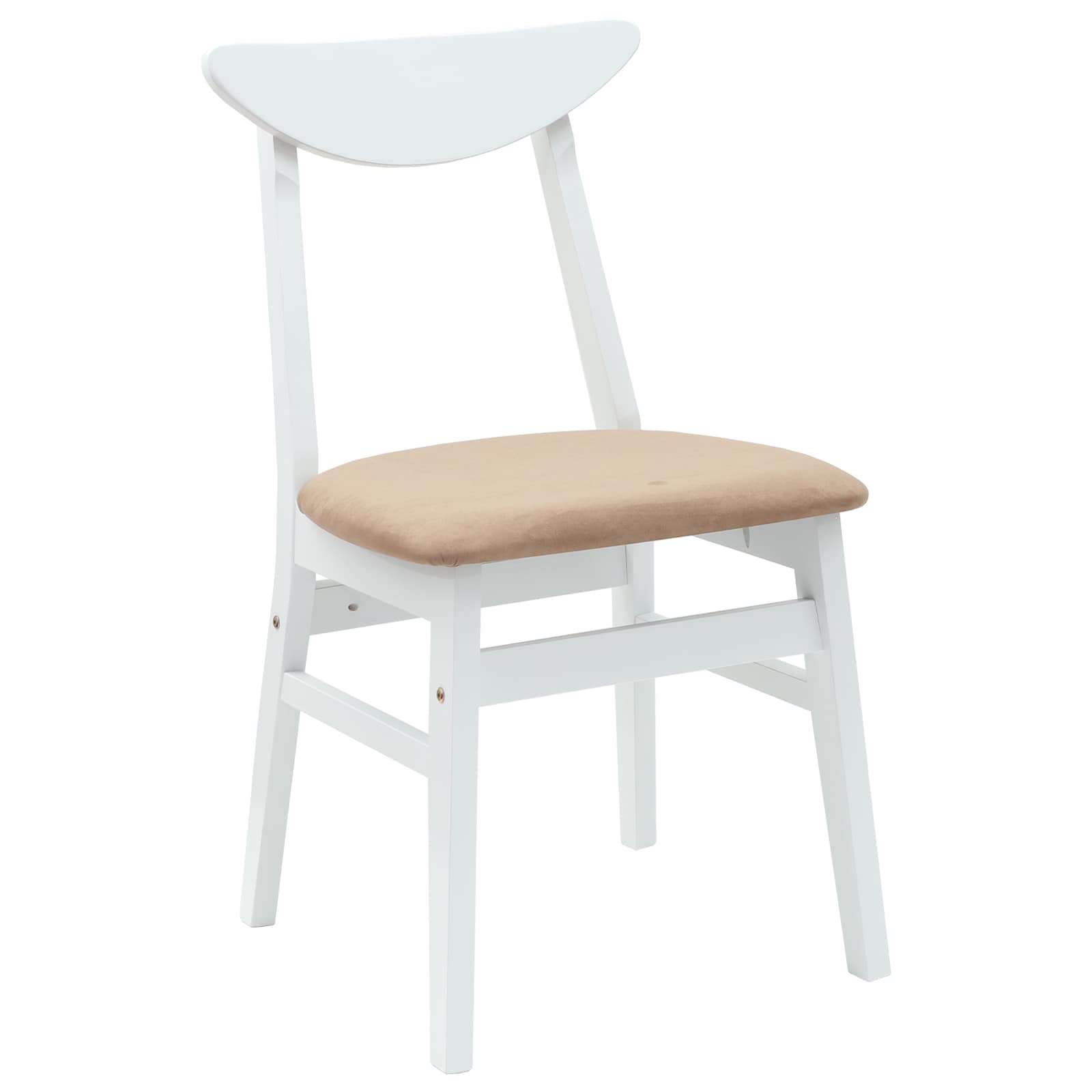 Trpezarijske stolice 2 pcs Bijelo 42 x 47.5 x 81 cm