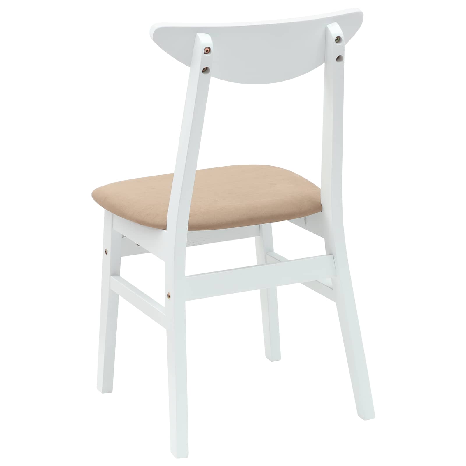 Trpezarijske stolice 2 pcs Bijelo 42 x 47.5 x 81 cm