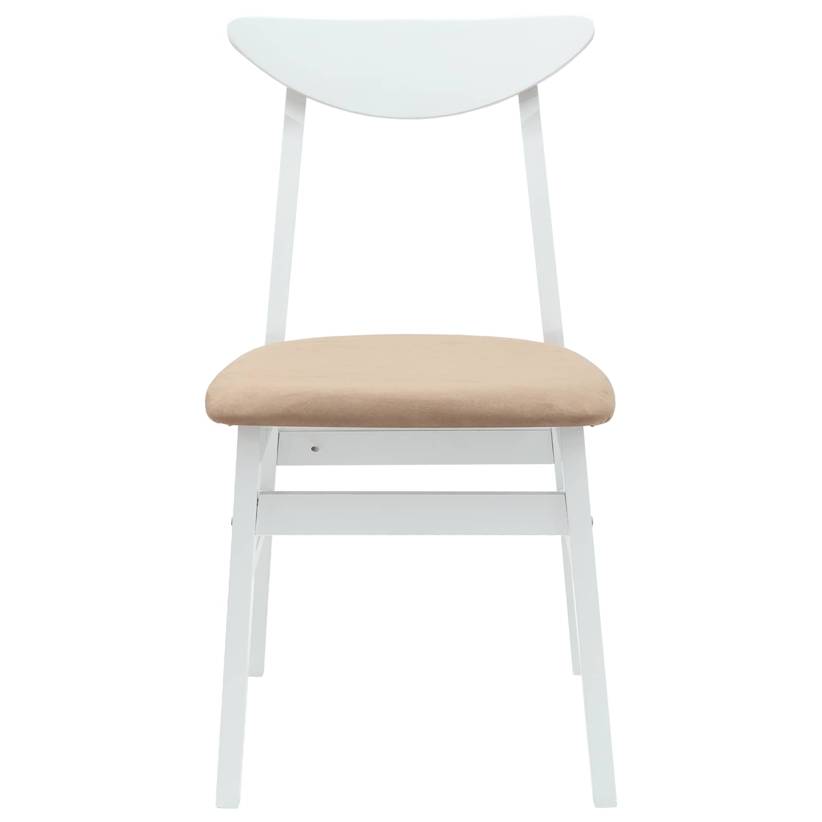 Trpezarijske stolice 2 pcs Bijelo 42 x 47.5 x 81 cm