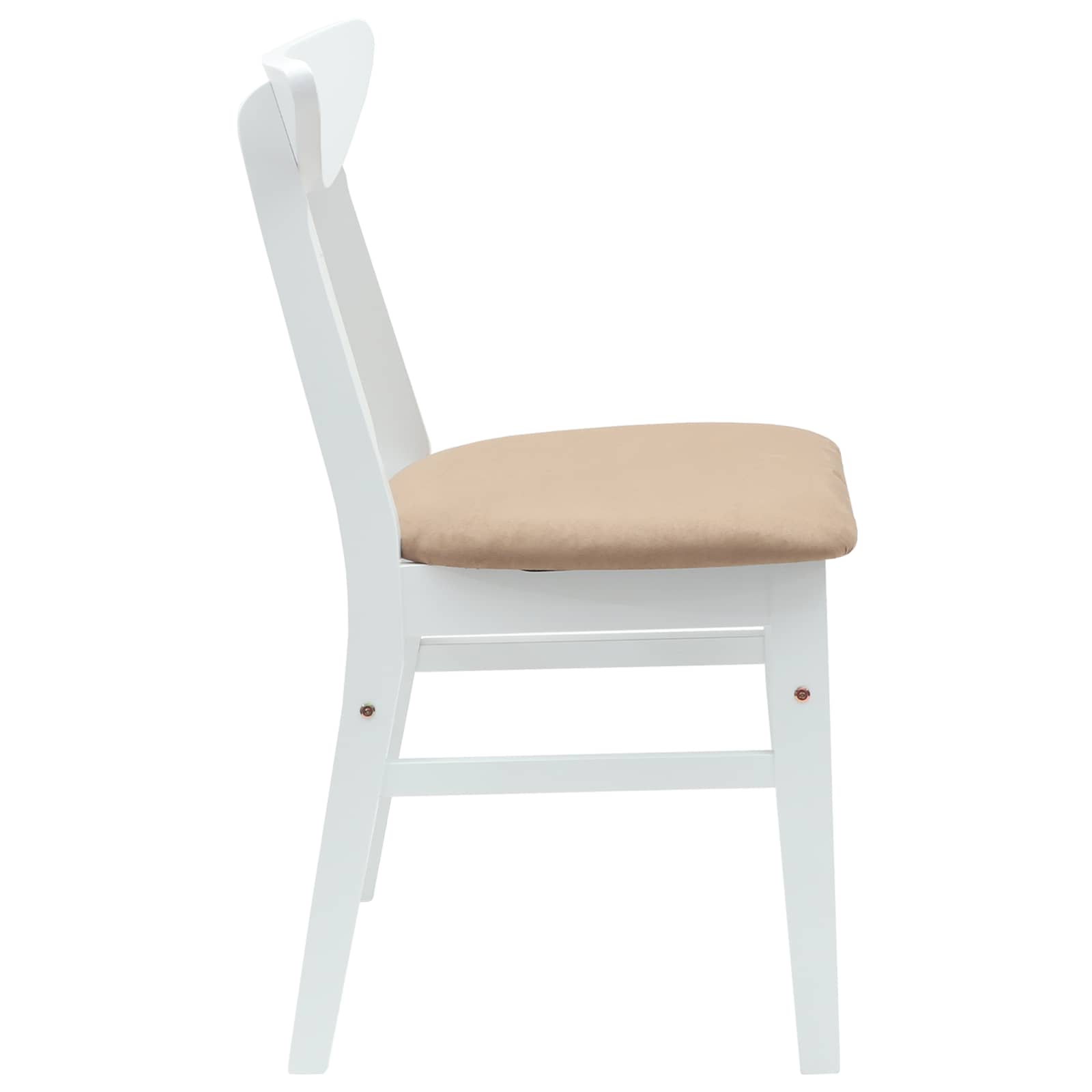 Trpezarijske stolice 2 pcs Bijelo 42 x 47.5 x 81 cm