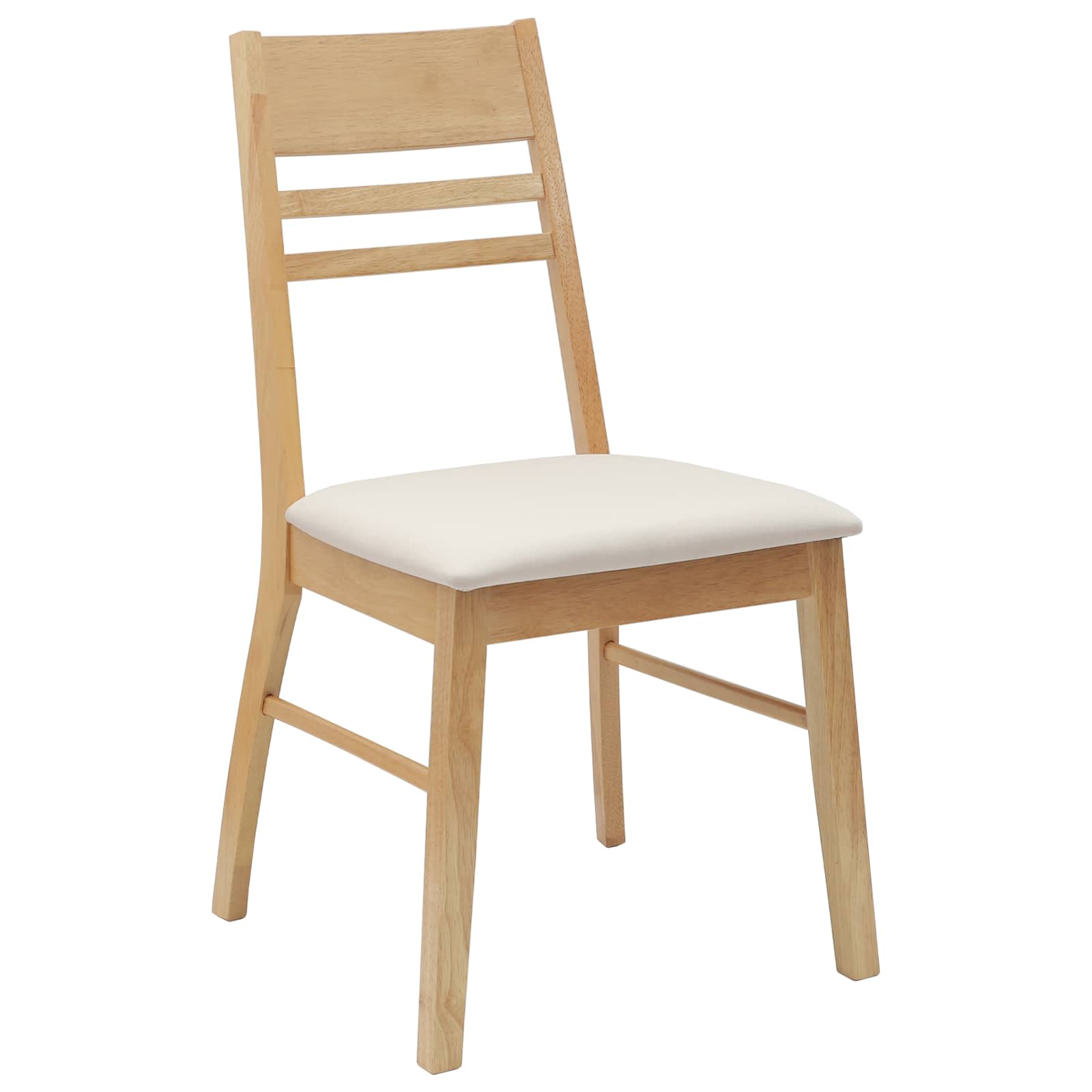 Trpezarijske stolice 2 pcs Prirodna 43 x 54 x 89 cm