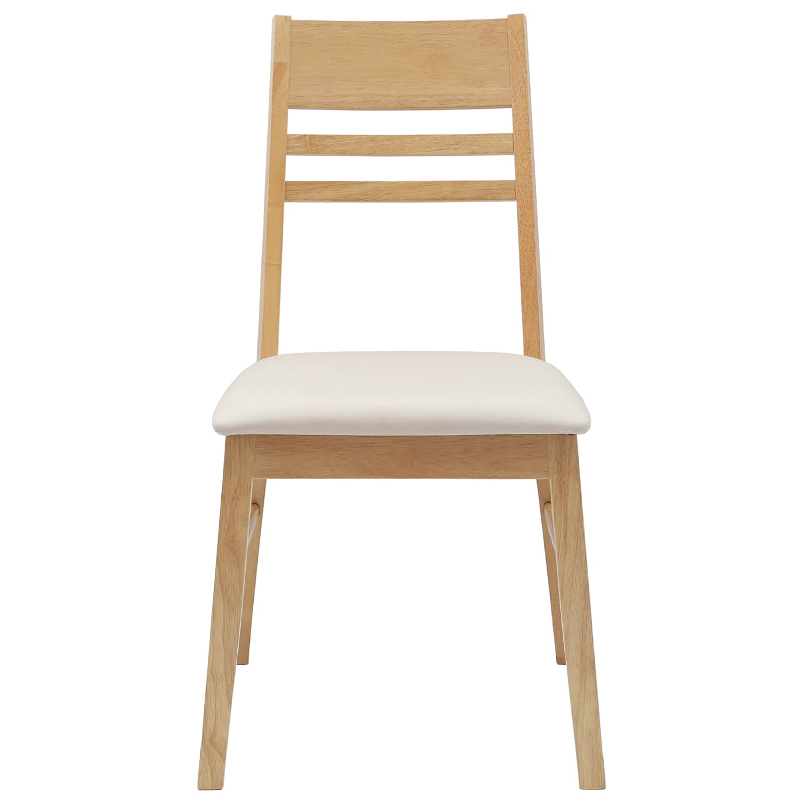 Trpezarijske stolice 2 pcs Prirodna 43 x 54 x 89 cm