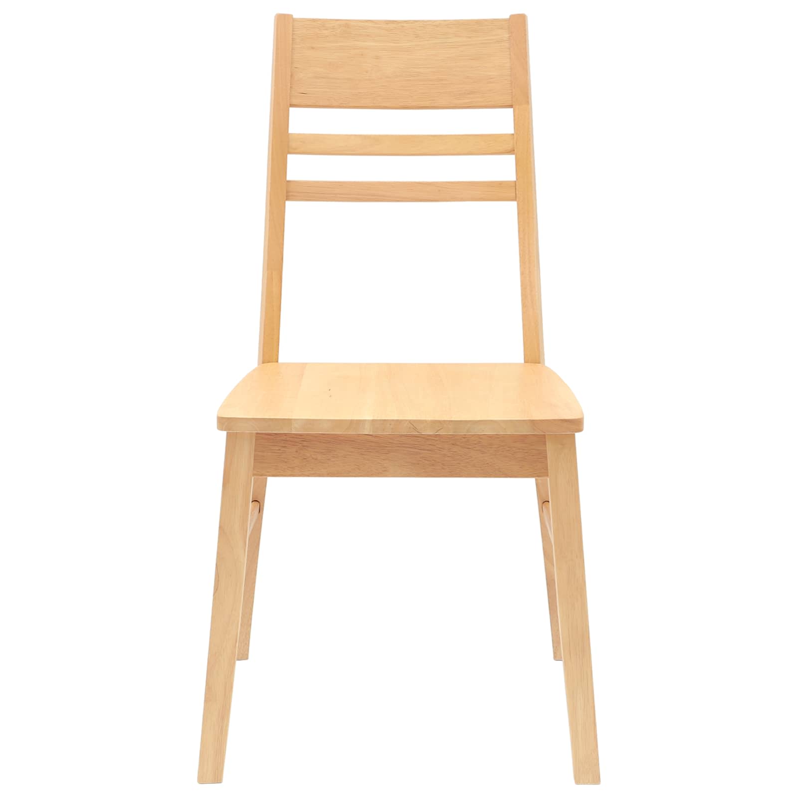 Trpezarijske stolice 2 pcs Prirodna 43 x 54 x 89 cm