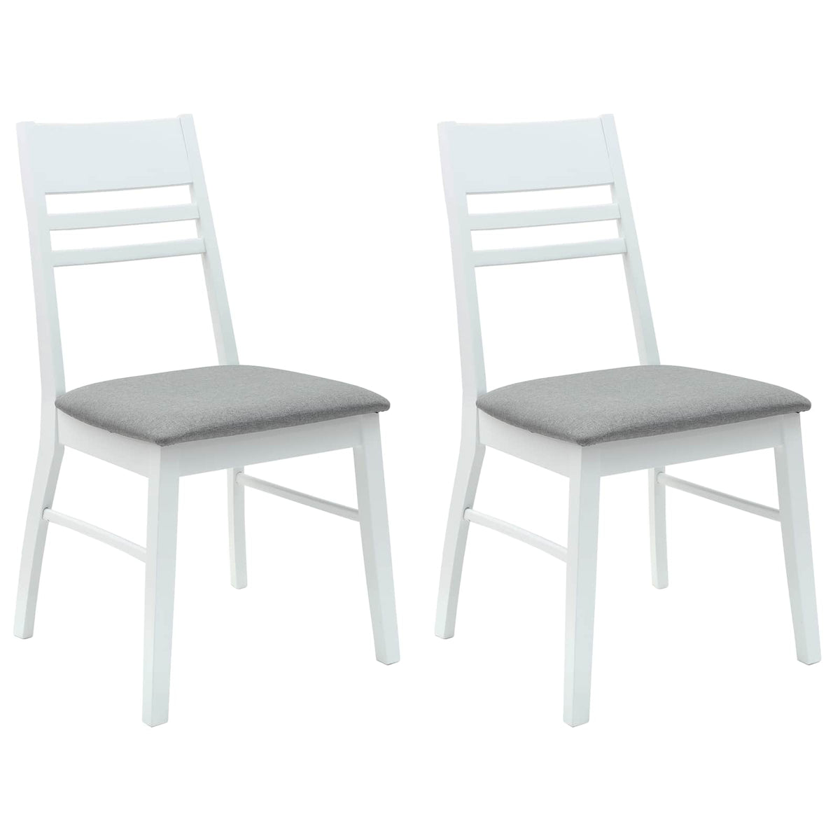 Trpezarijske stolice 2 pcs Bijelo 43 x 54 x 89 cm