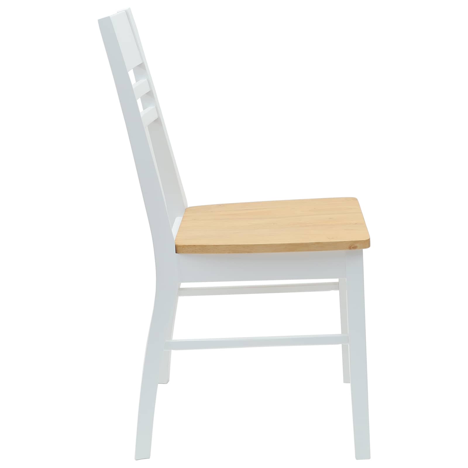 Trpezarijske stolice 2 pcs Bijelo 43 x 54 x 89 cm