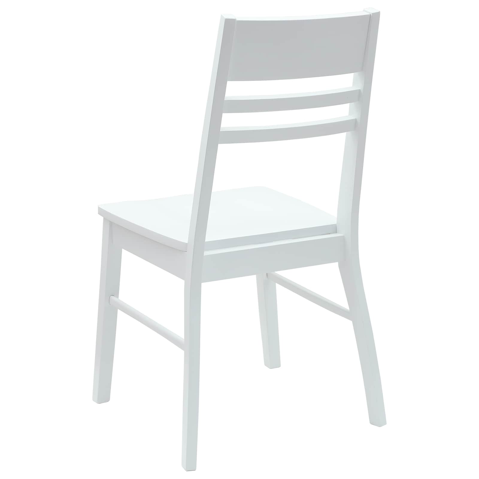Trpezarijske stolice 2 pcs Bijelo 43 x 54 x 89 cm