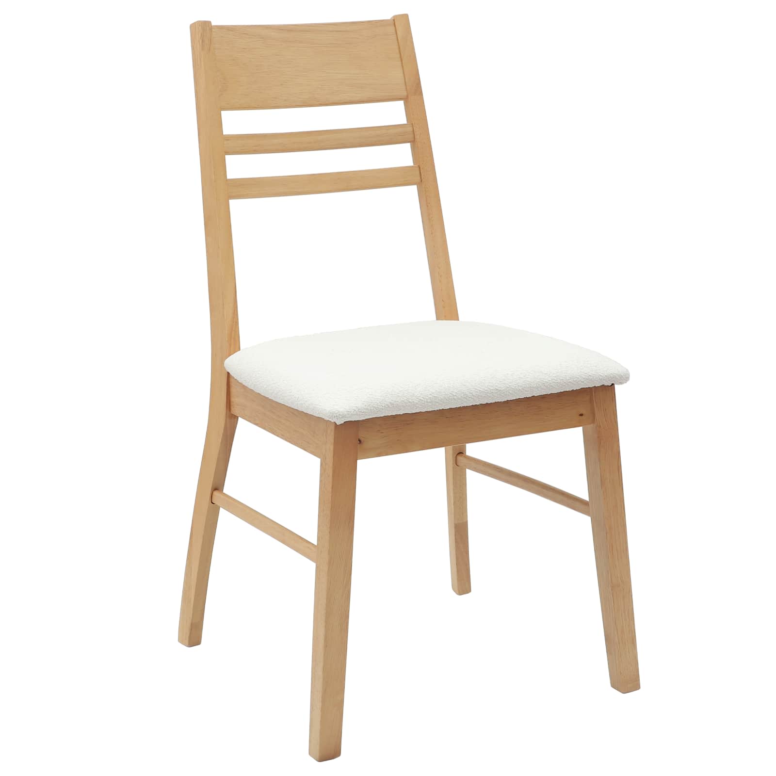 Trpezarijske stolice 2 pcs Prirodna 43 x 54 x 89 cm
