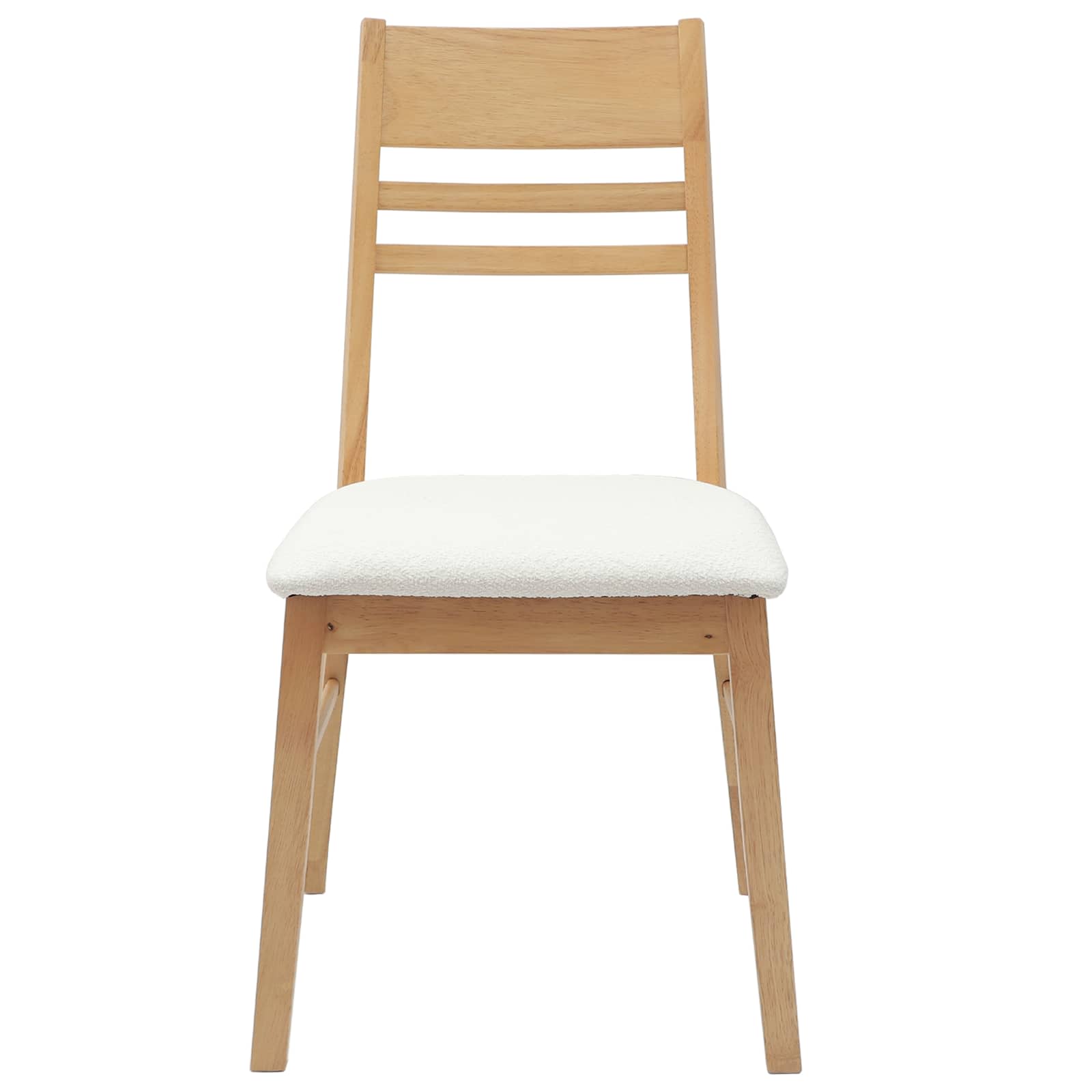 Trpezarijske stolice 2 pcs Prirodna 43 x 54 x 89 cm