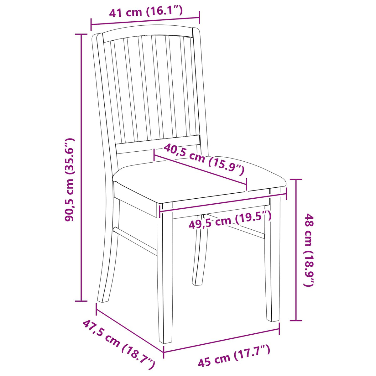 Trpezarijske stolice 2 pcs Svijetlosmeđa 50 x 52,5 x 91 cm