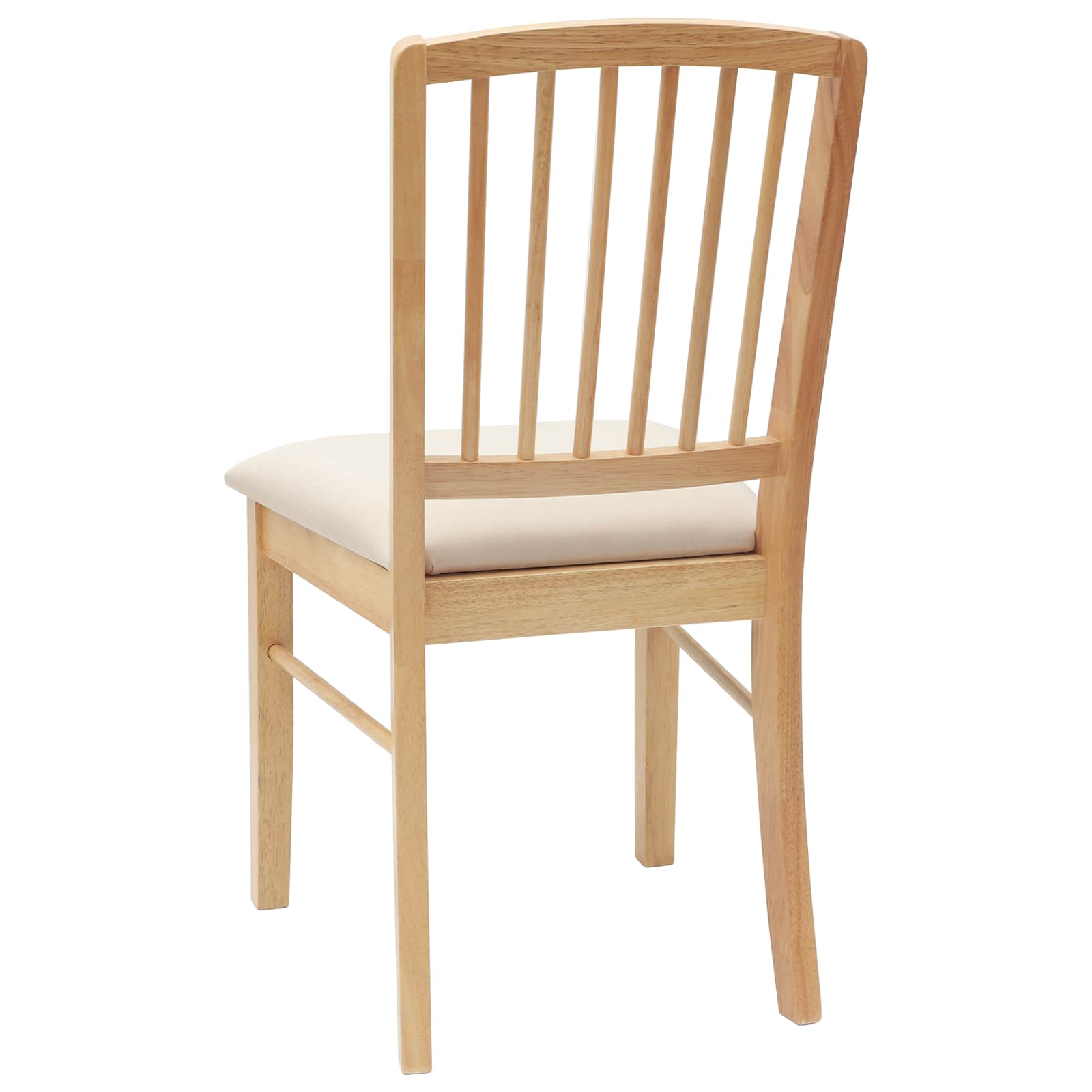 Trpezarijske stolice 2 pcs Prirodna 50 x 52,5 x 91 cm