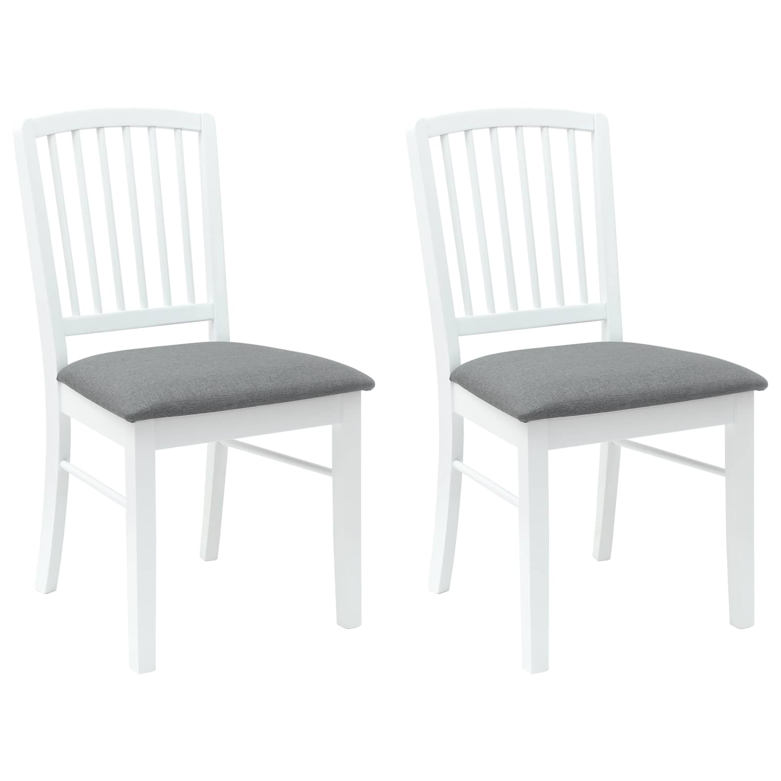 Trpezarijske stolice 2 pcs Bijelo 50 x 52,5 x 91 cm