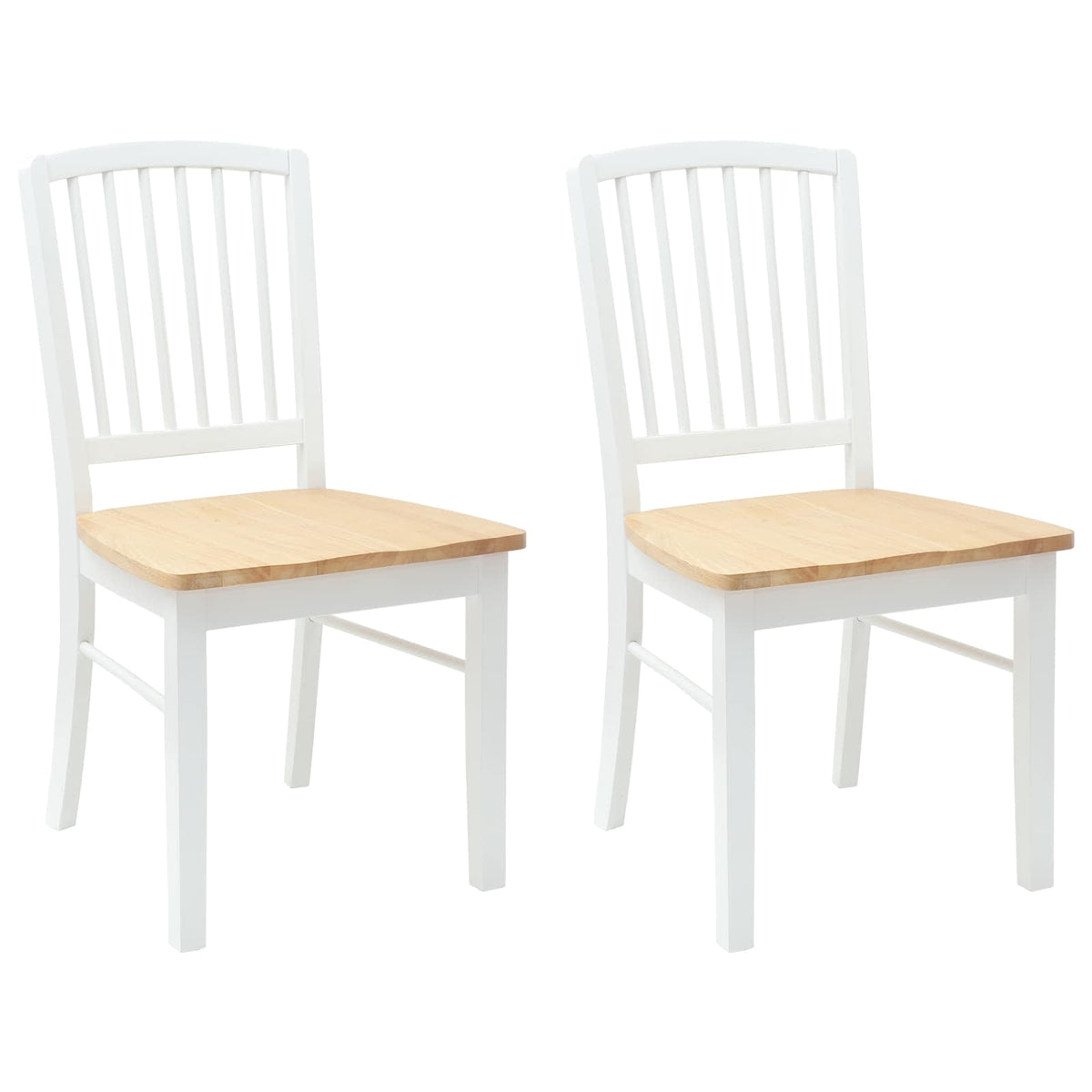 Trpezarijske stolice 2 pcs Bijelo 50 x 52,5 x 91 cm