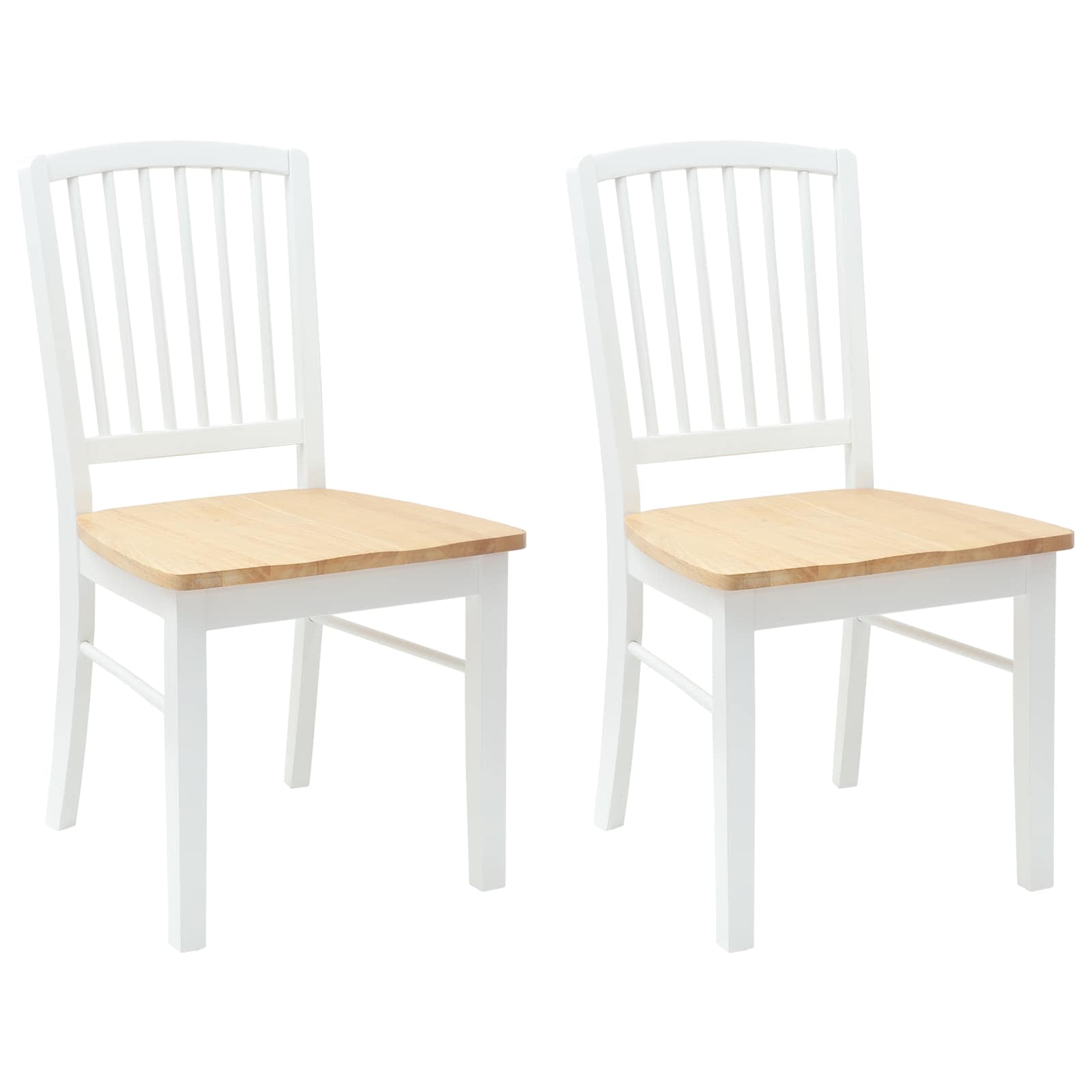 Trpezarijske stolice 2 pcs Bijelo 50 x 52,5 x 91 cm