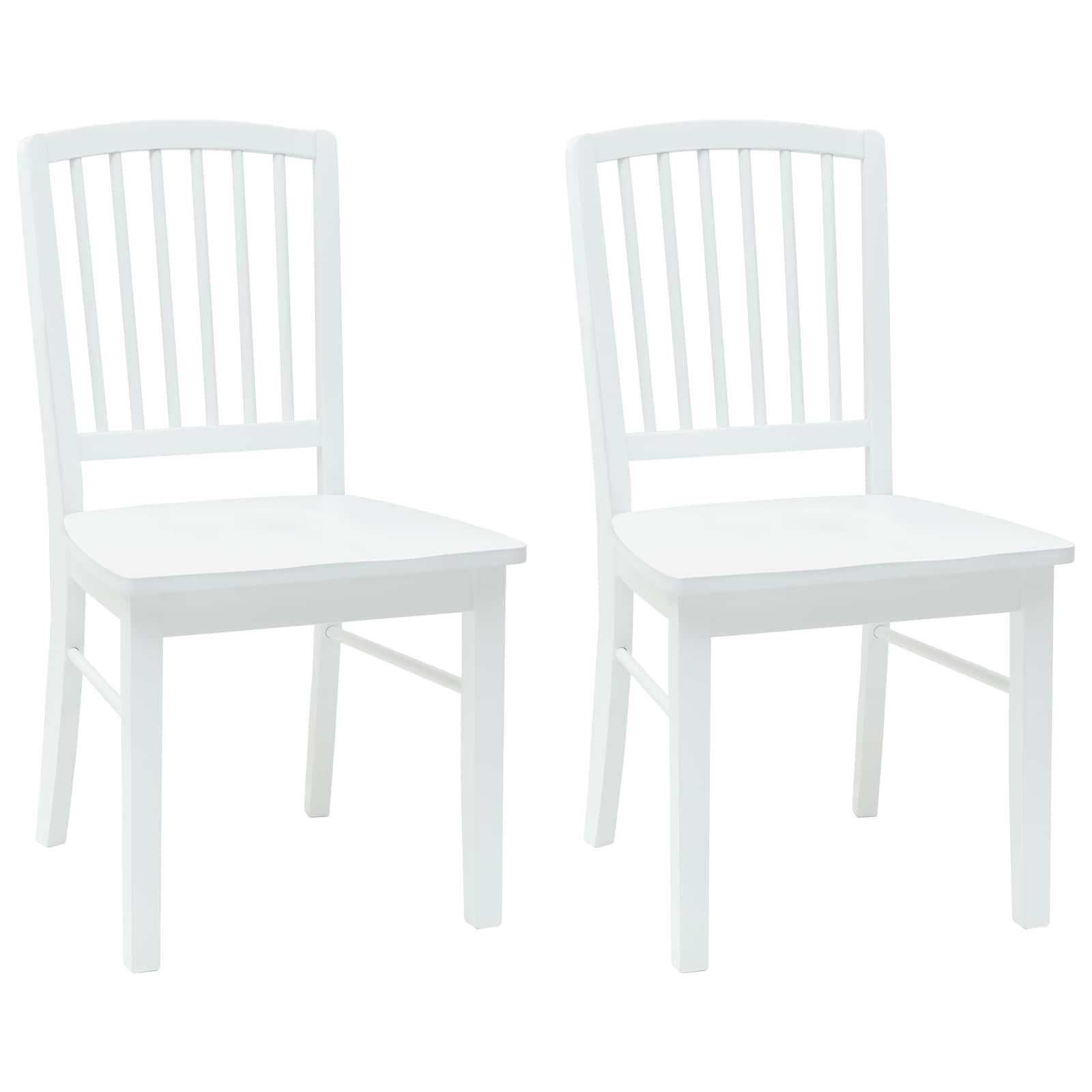 Trpezarijske stolice 2 pcs Bijelo 50 x 52,5 x 91 cm