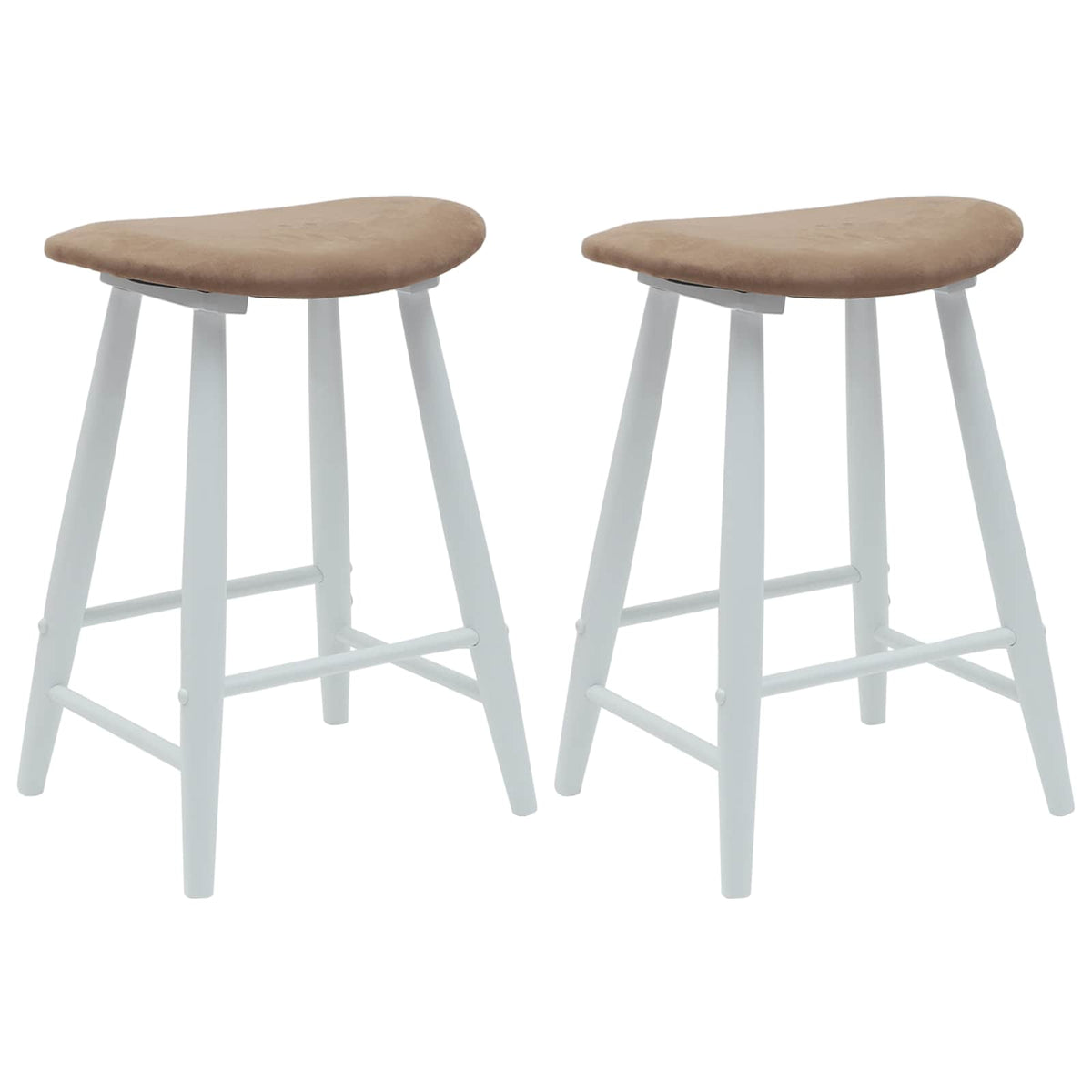 Trpezarijske stolice 2 pcs Svijetlosmeđa 46 x 37 x 63 cm