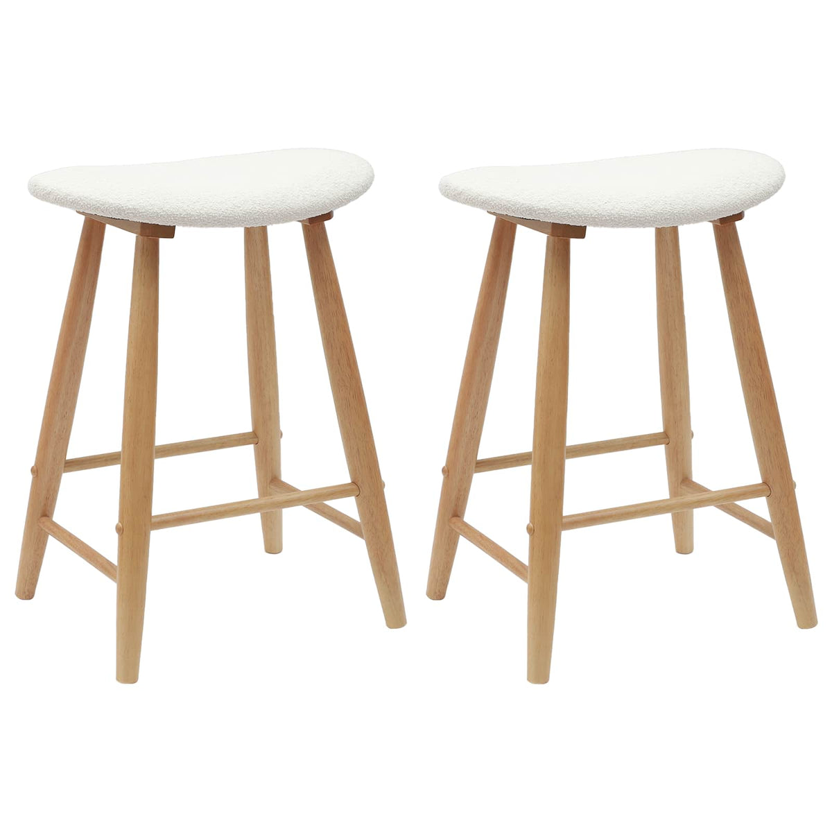 Trpezarijske stolice 2 pcs Prirodna 46 x 37 x 63 cm