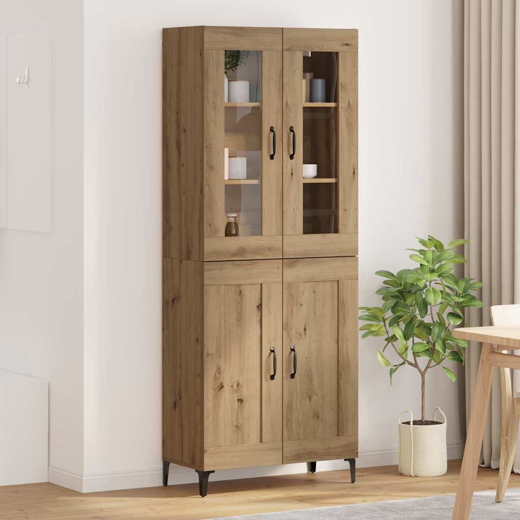 Highboard Umjetnički hrast 69,5 x 34 x 180 cm Konstruirano drvo