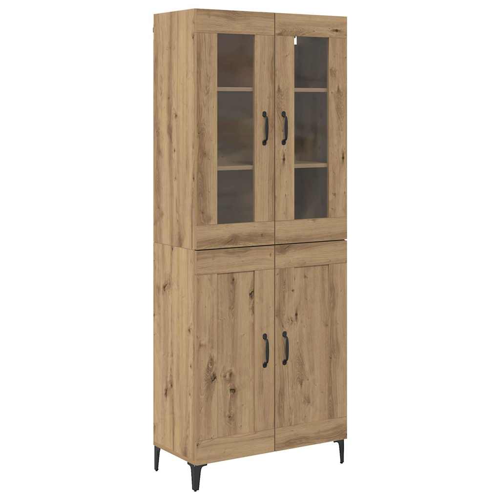 Highboard Umjetnički hrast 69,5 x 34 x 180 cm Konstruirano drvo