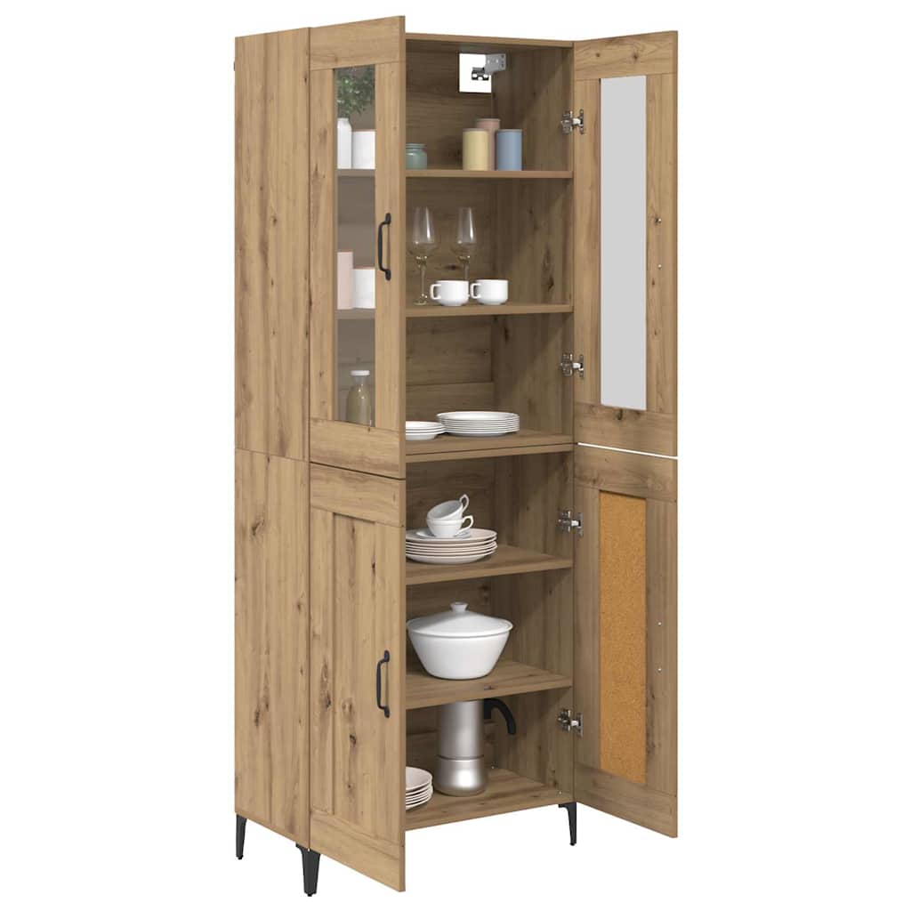 Highboard Umjetnički hrast 69,5 x 34 x 180 cm Konstruirano drvo