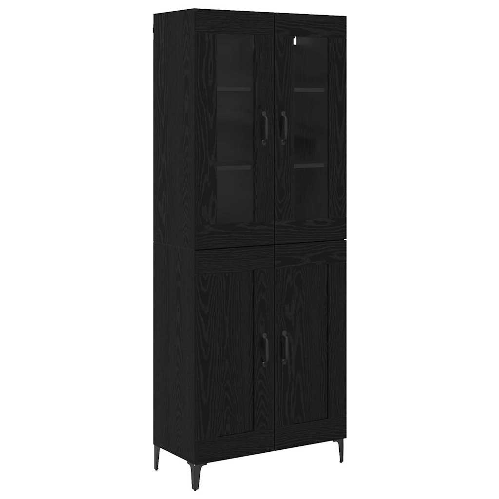 Highboard Crni hrast 69,5 x 34 x 180 cm Konstruirano drvo