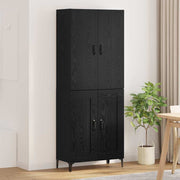 Highboard Crni hrast 69,5 x 34 x 180 cm Konstruirano drvo