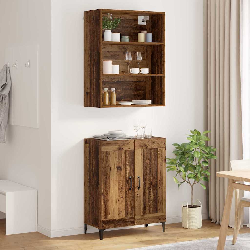 Highboard 2 kom. Staro drvo 69,5 x 34 x 180 cm