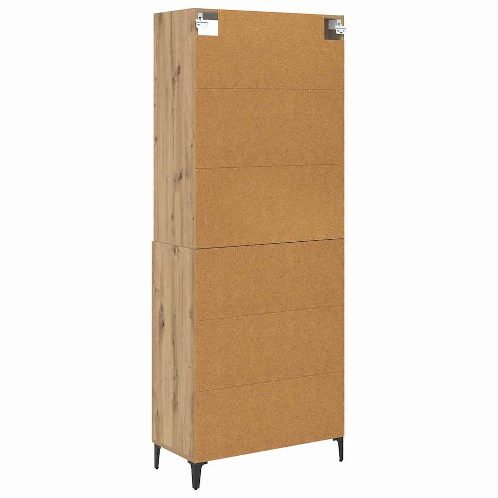 Highboard 2 pcs hrast artisan Konstruirano drvo