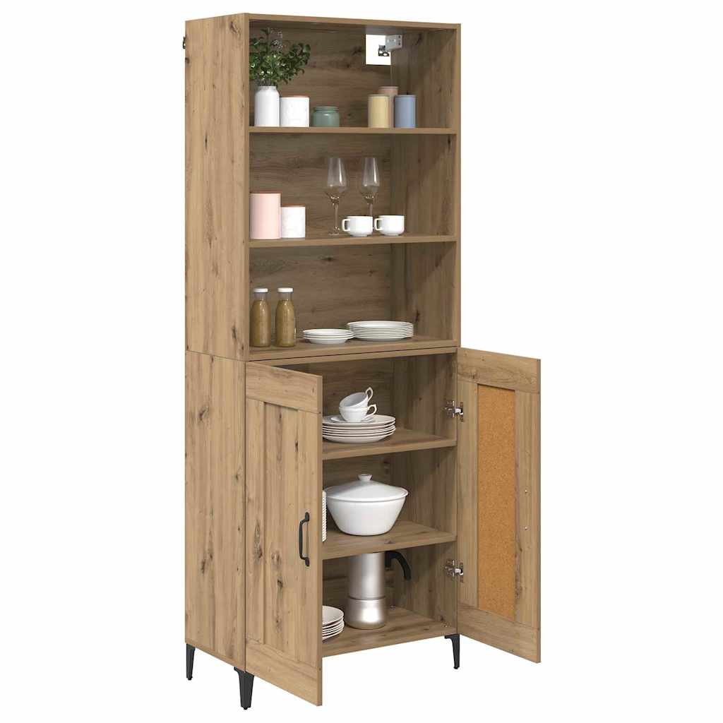 Highboard 2 pcs hrast artisan Konstruirano drvo