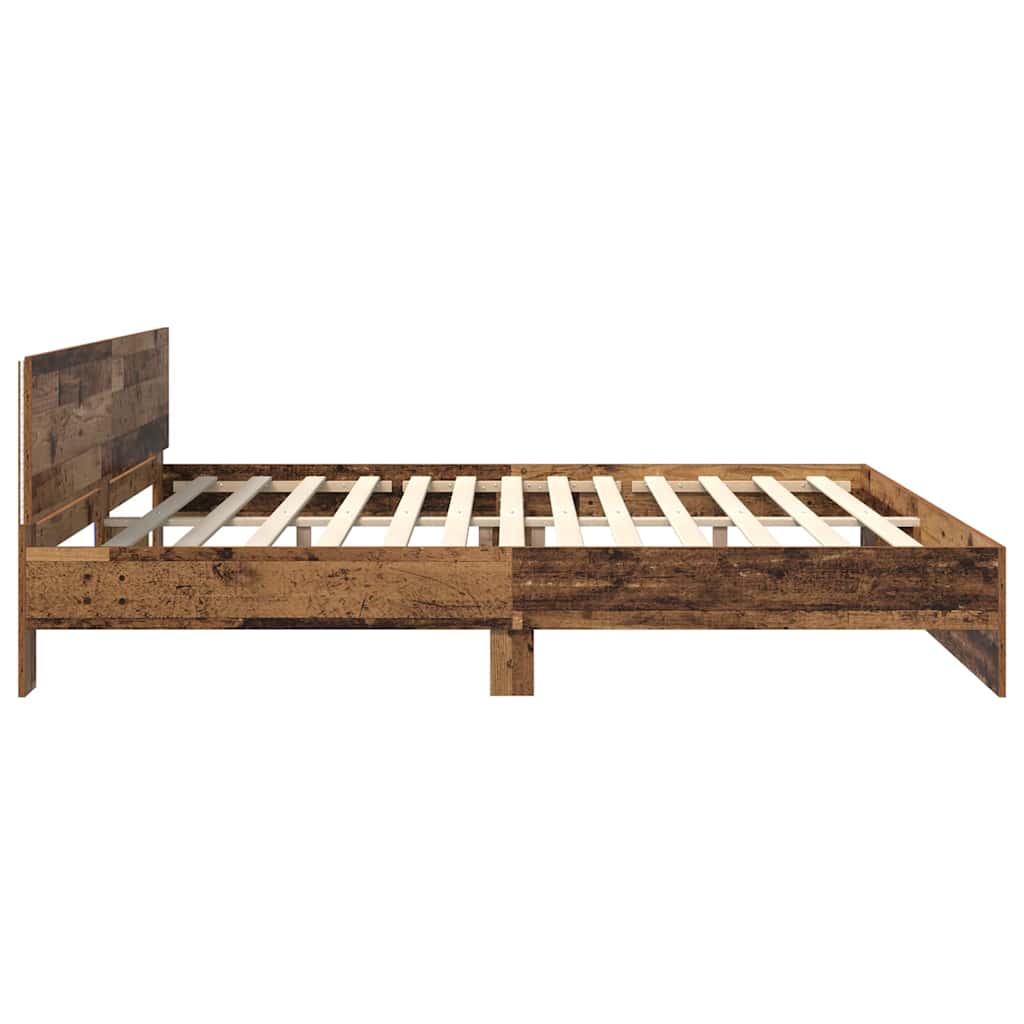 Krevetna konstrukcija Staro drvo 180 x 200 cm Konstruirano drvo