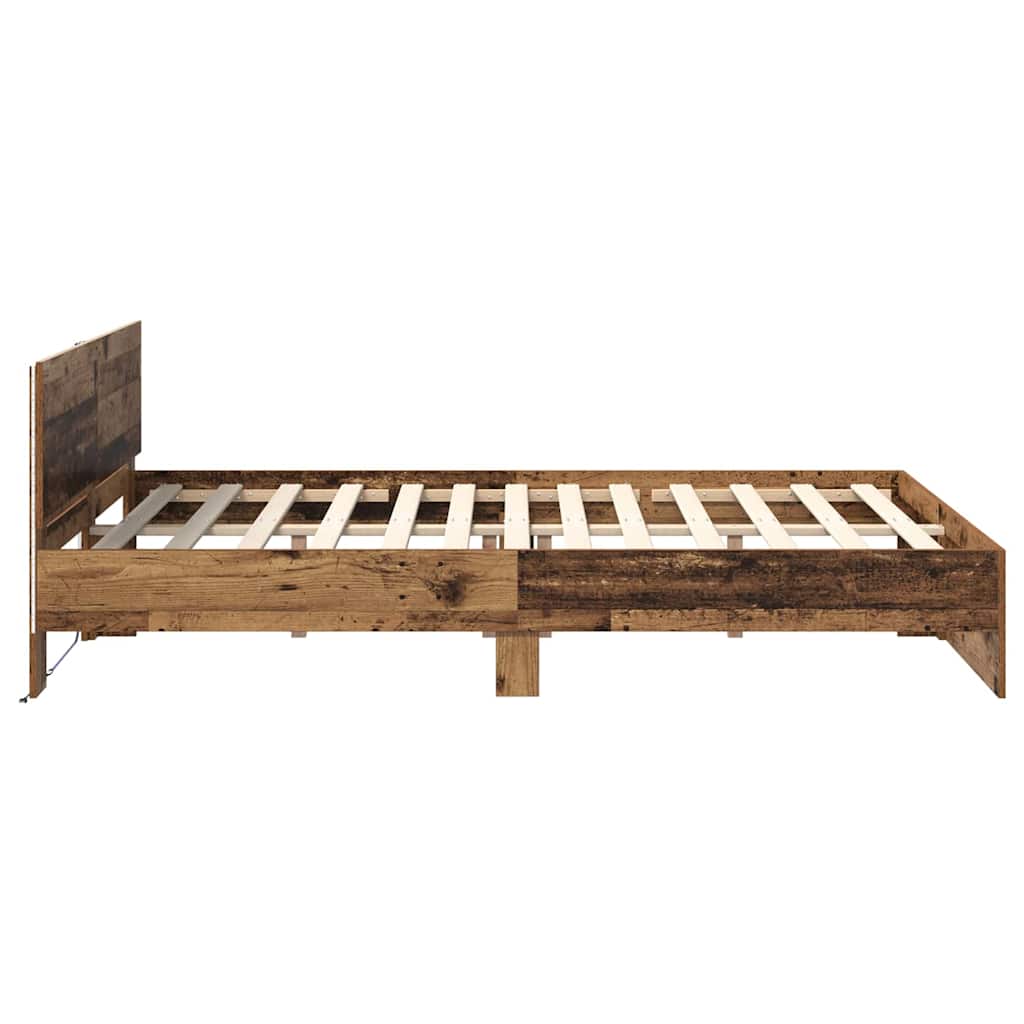 Krevetna konstrukcija Staro drvo 140 x 200 cm Konstruirano drvo