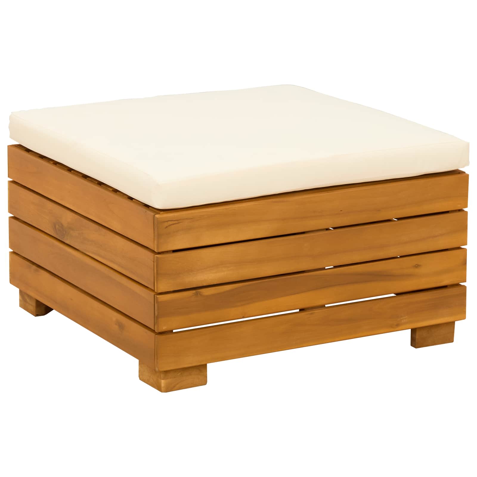 Set vanjskih sofa s jastukom 5 Komad Smeđa Čvrsto drvo akacije